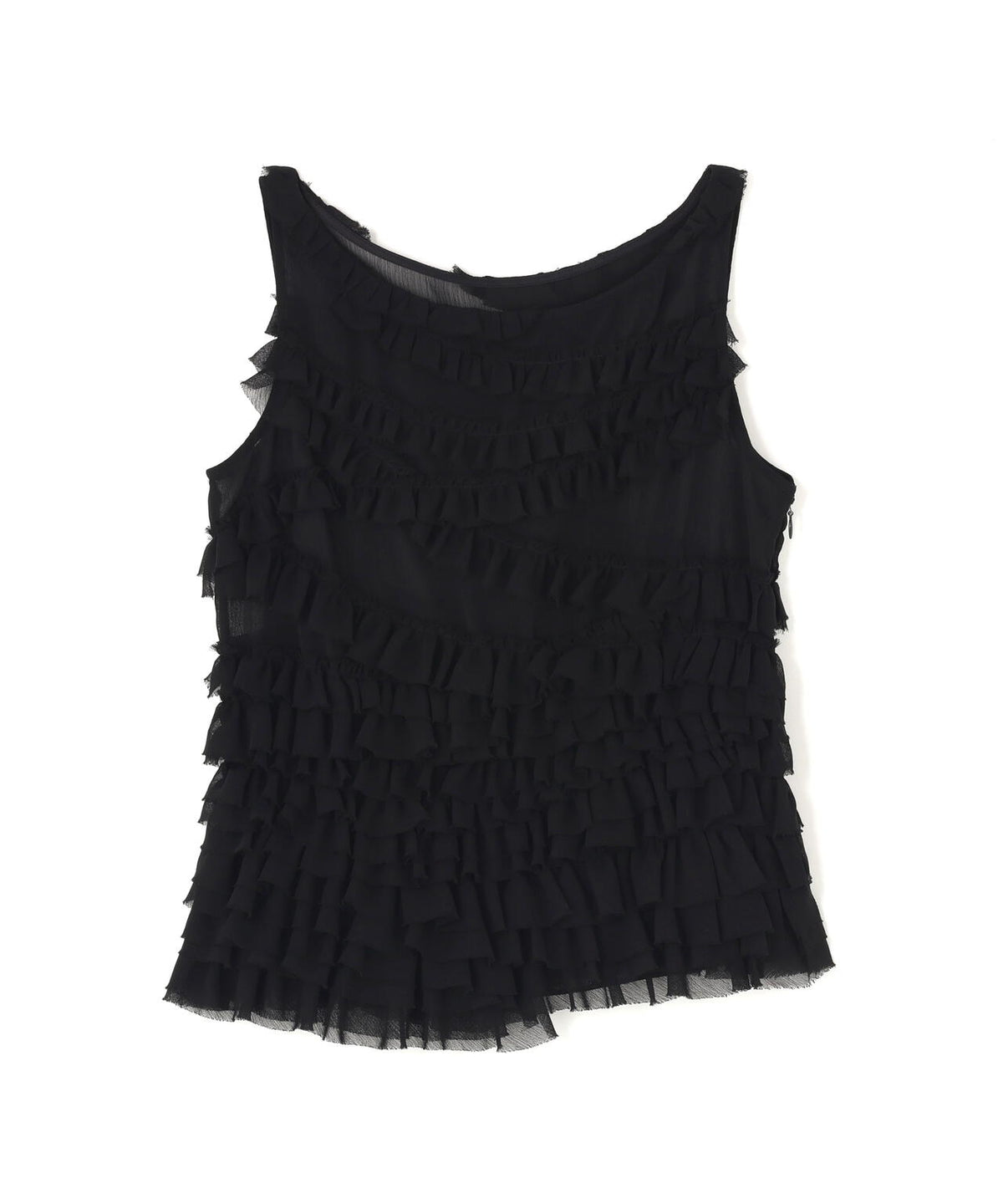 CLANE/クラネ/RANDOM FRILL SHEER N/S