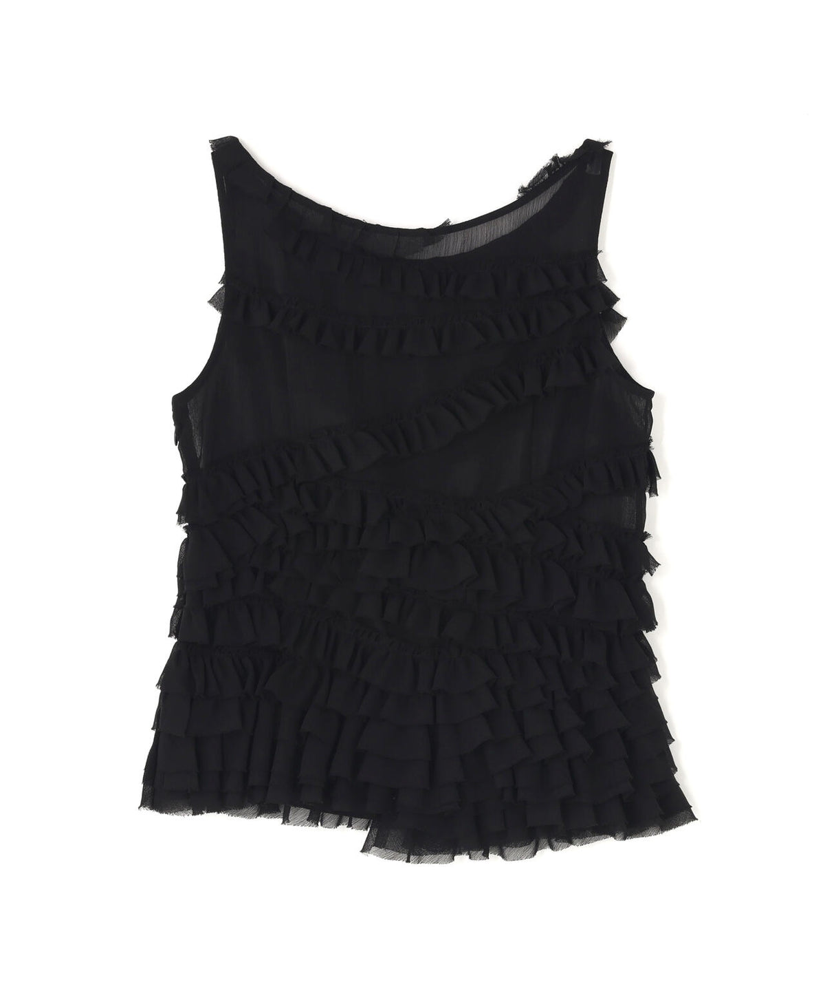 CLANE/クラネ/RANDOM FRILL SHEER N/S