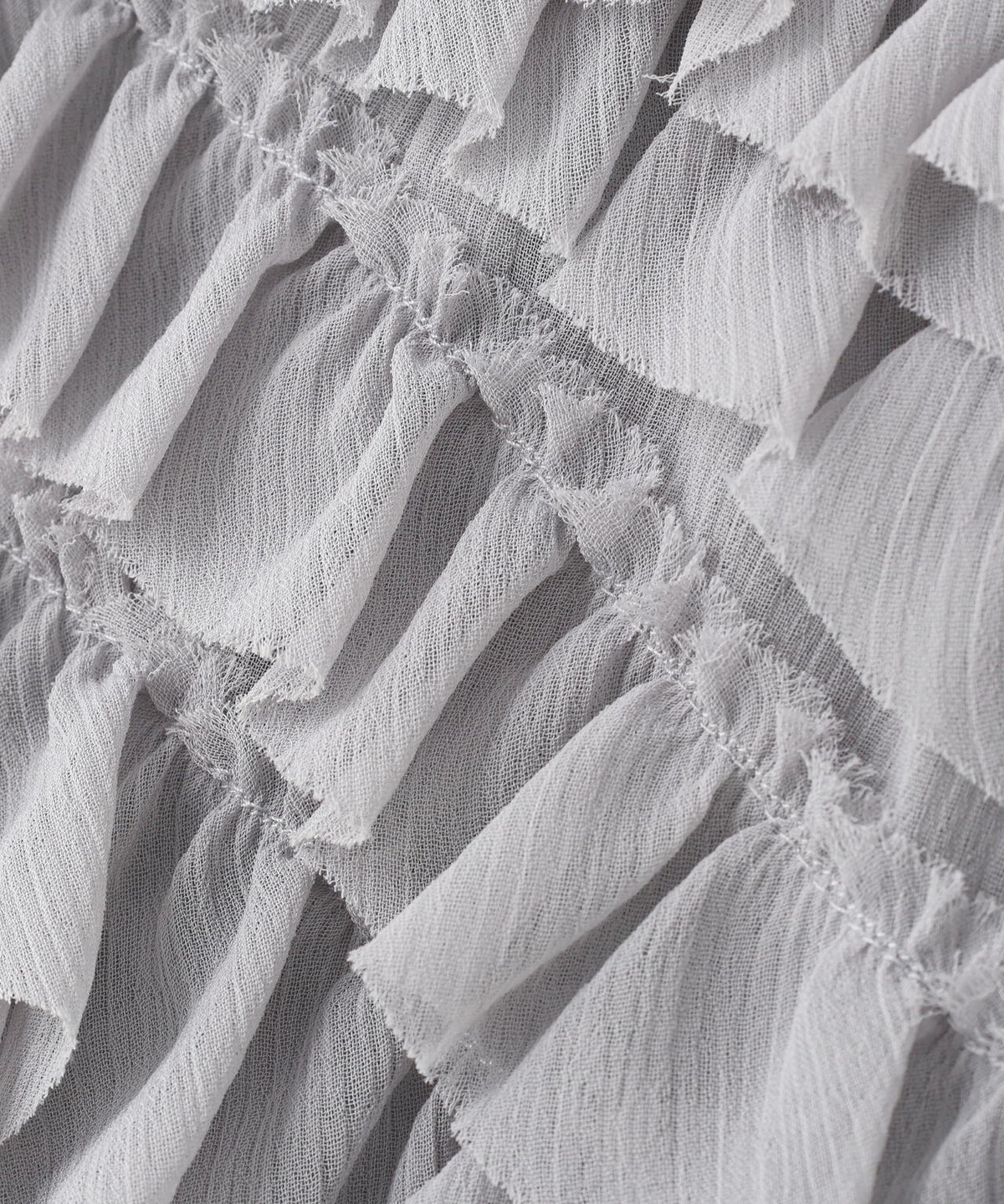 CLANE/クラネ/RANDOM FRILL SHEER N/S