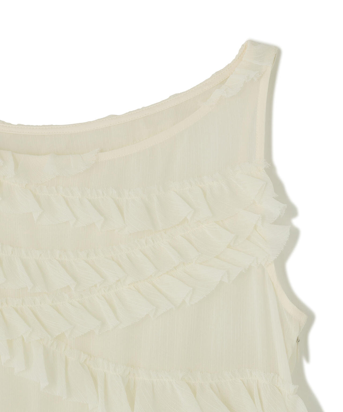 CLANE/クラネ/RANDOM FRILL SHEER N/S