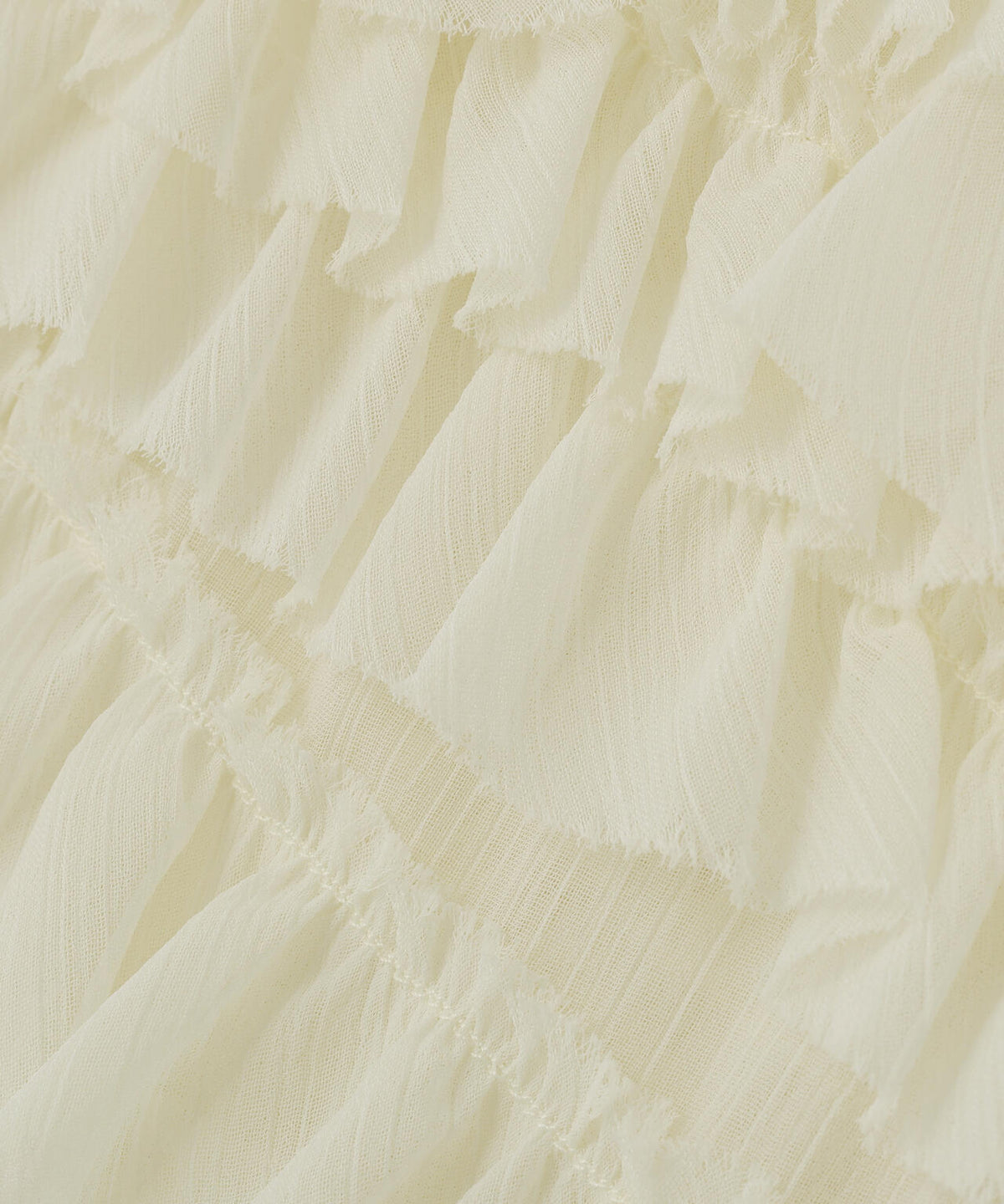 CLANE/クラネ/RANDOM FRILL SHEER N/S