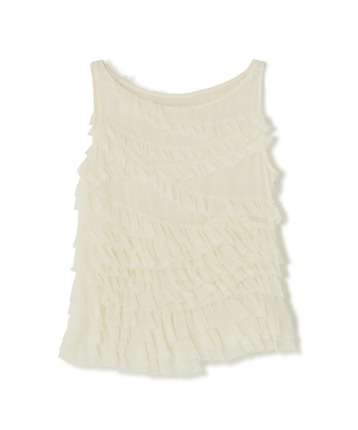 CLANE/クラネ/RANDOM FRILL SHEER N/S