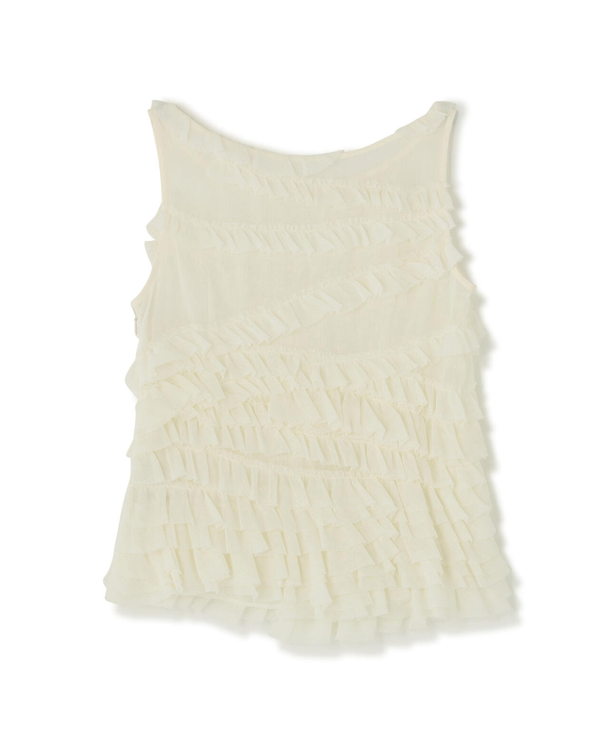 CLANE/クラネ/RANDOM FRILL SHEER N/S