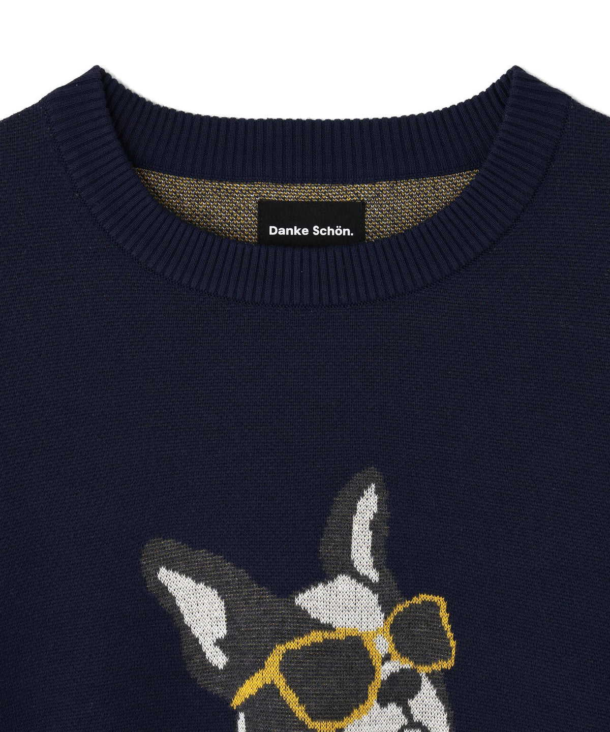 【WEB&DEPOT限定】DankeSchon/ダンケシェーン/WJACQUARD DOG CREWNECK