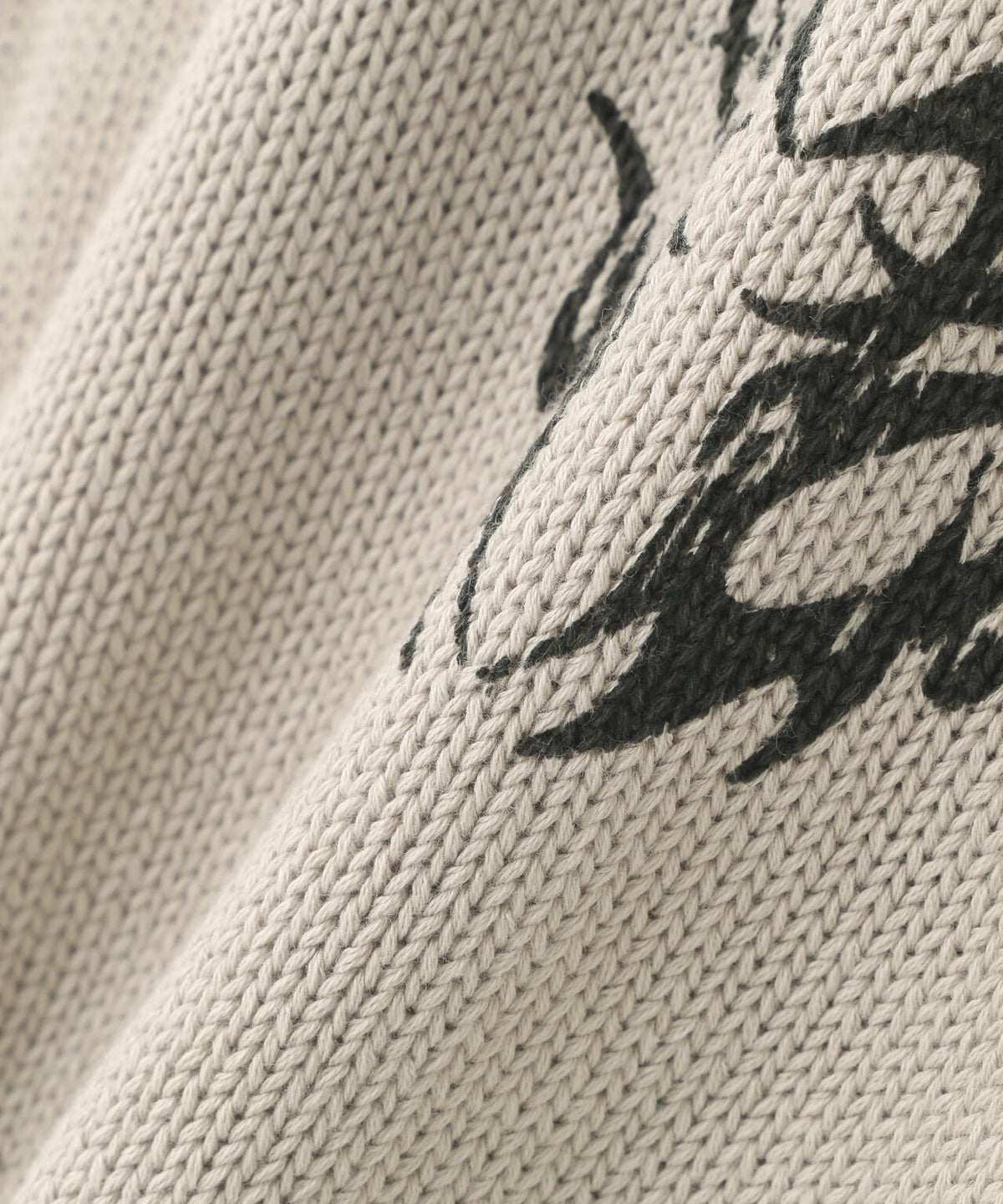 SUPPLIER/サプライヤー/Distressed Tribal Bones Crew Knit