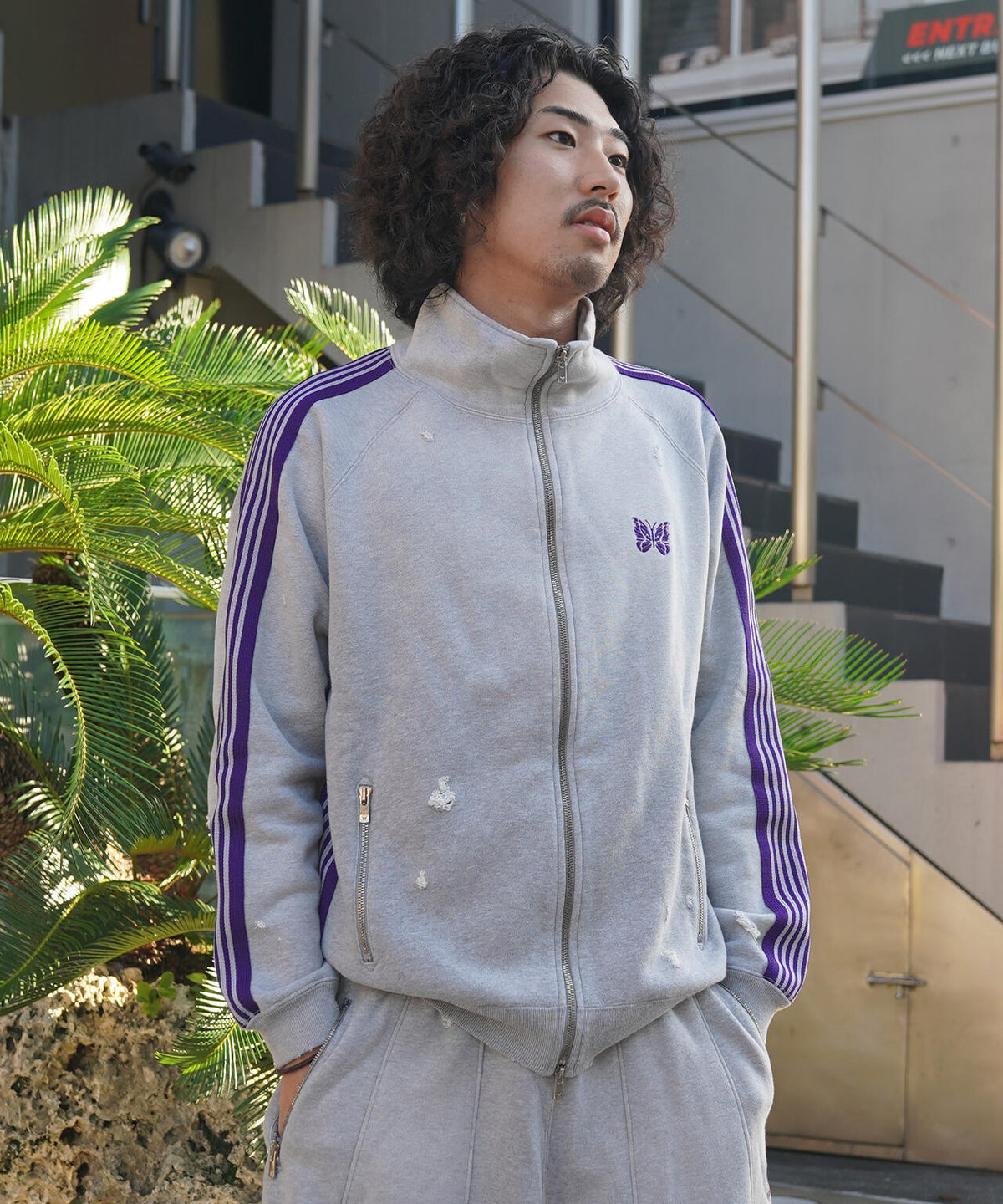 NEEDLES/ニードルズ/【LHP EXCLUSIVE】TRACK JACKET - COTTON JERSEY DAMAGE