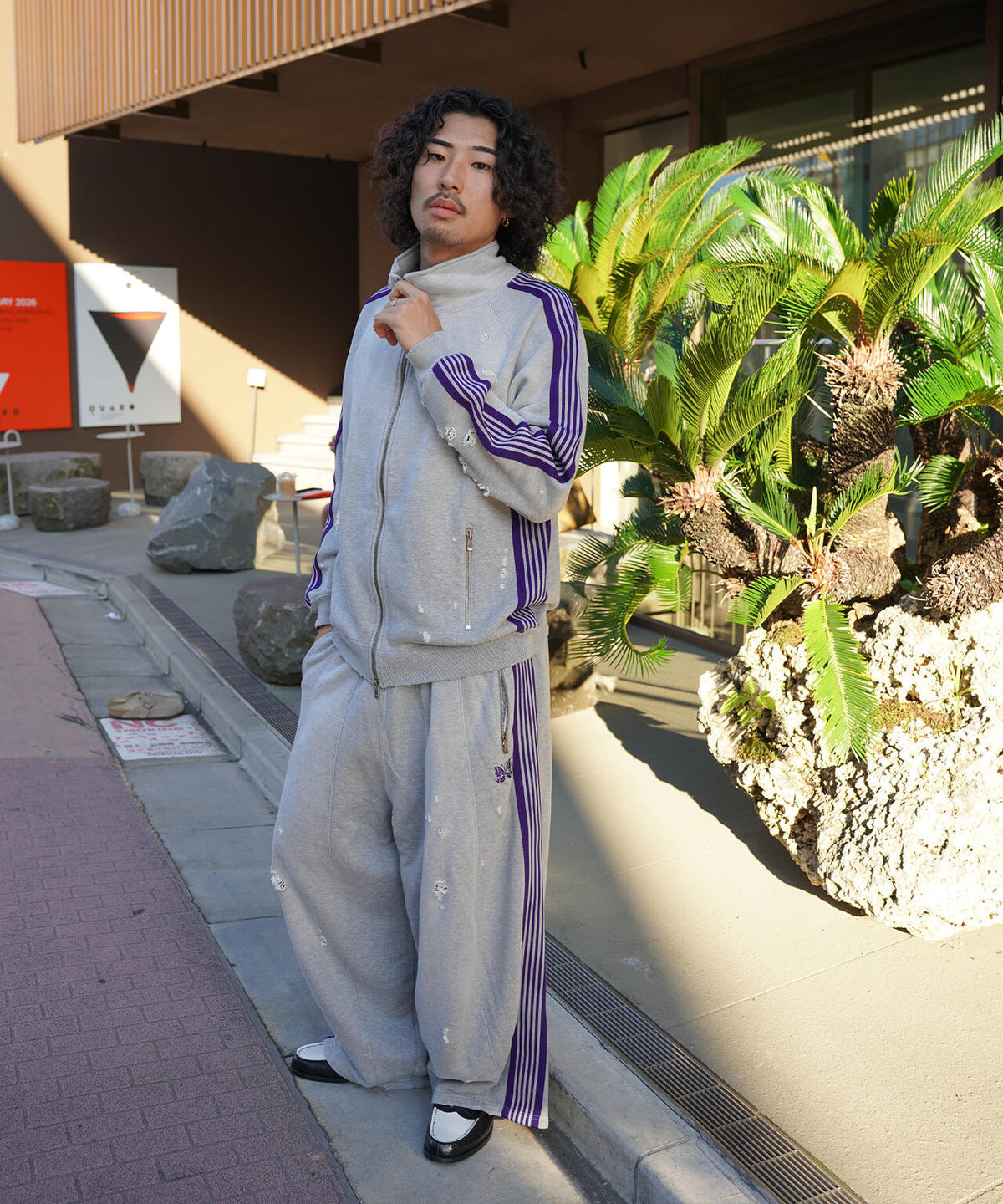 NEEDLES/ニードルズ/【LHP EXCLUSIVE】TRACK JACKET - COTTON JERSEY DAMAGE