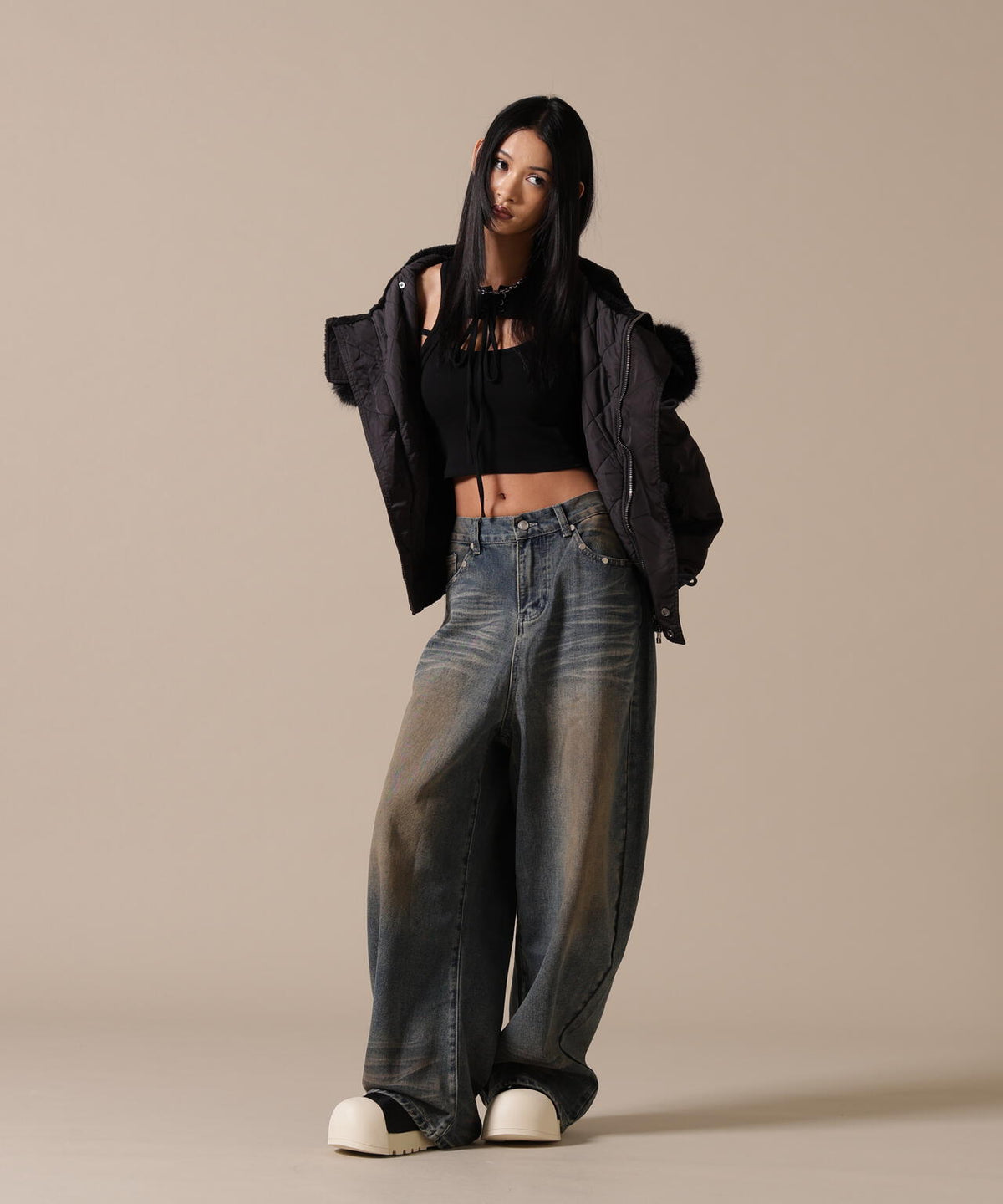 DankeSchon/ダンケシェーン/WOMEN ASUTEX NYLON TWILL N2B