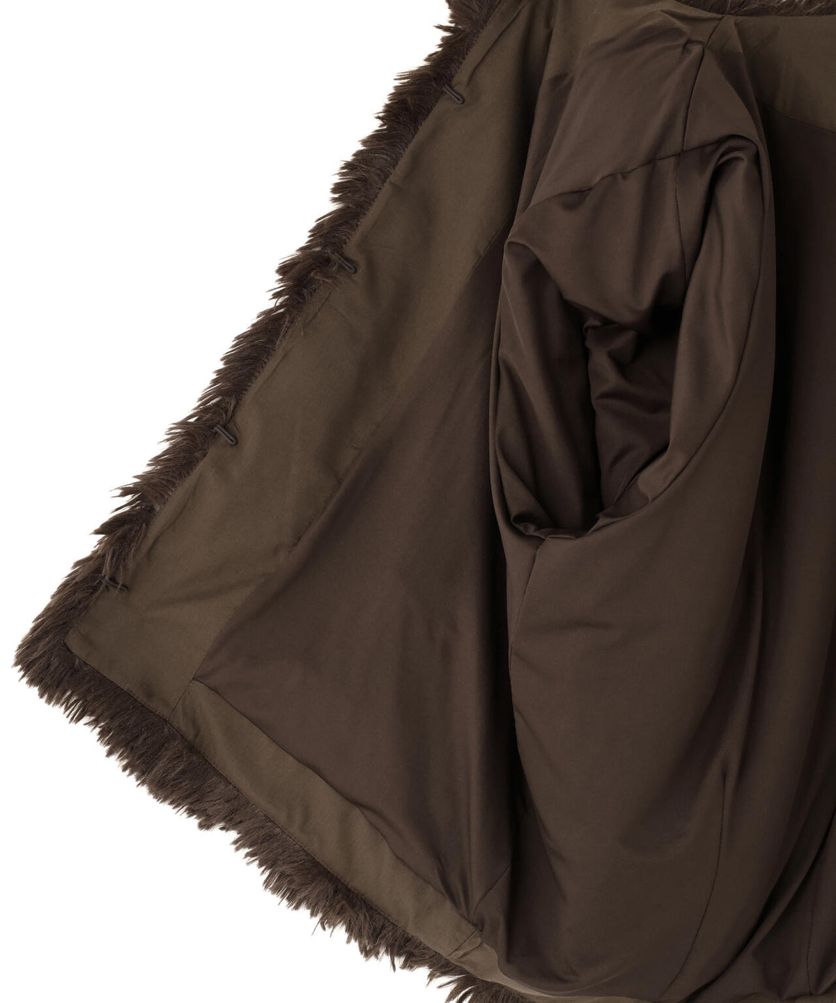 CLANE/クラネ/HALF SLEEVE FAKE FUR JACKET