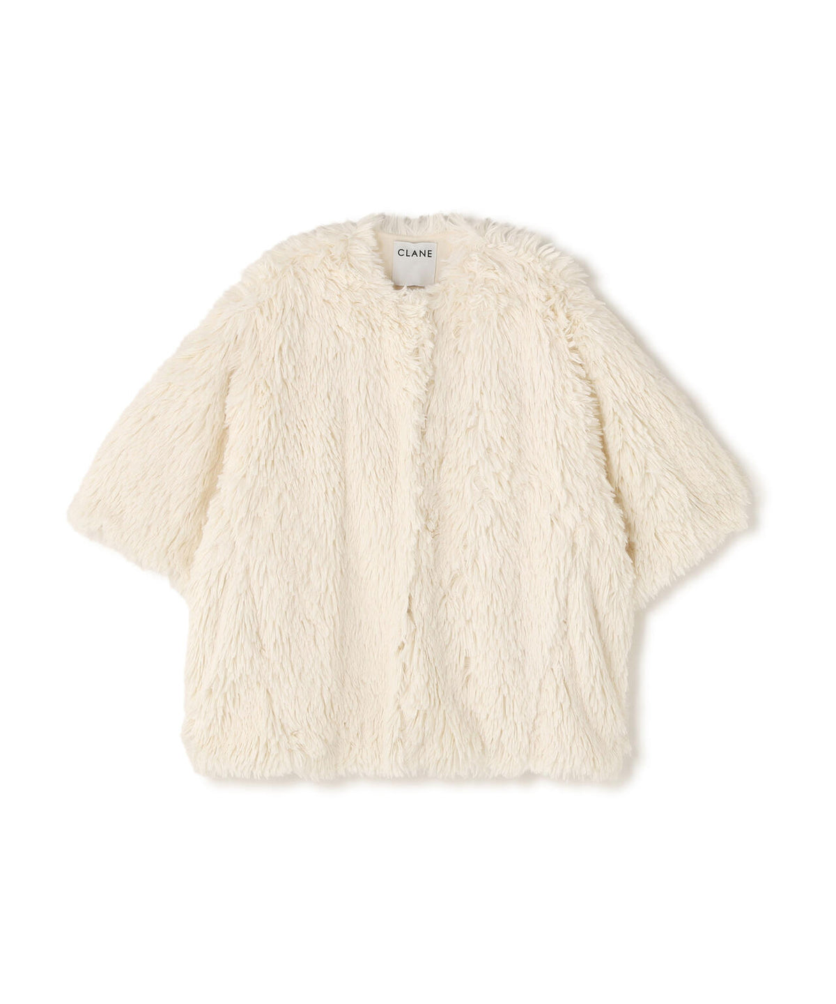 CLANE/クラネ/HALF SLEEVE FAKE FUR JACKET