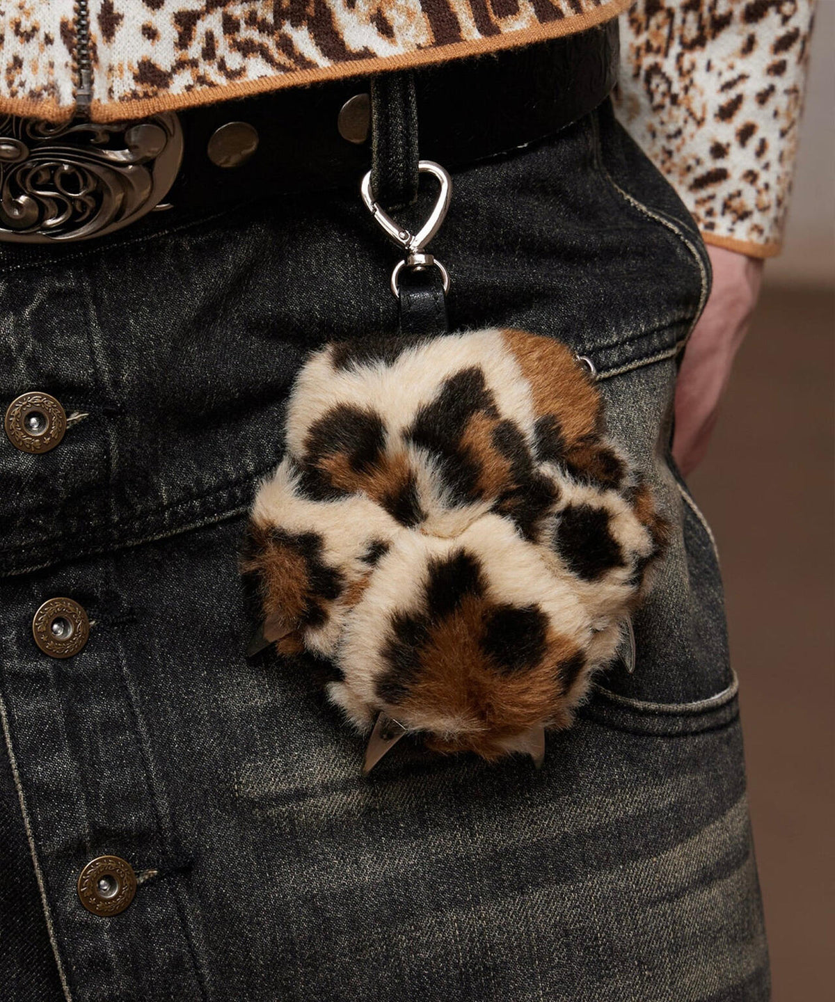 DND4DES/ディーエヌディーフォーデス/Leopard Bear Paw Mini Bag