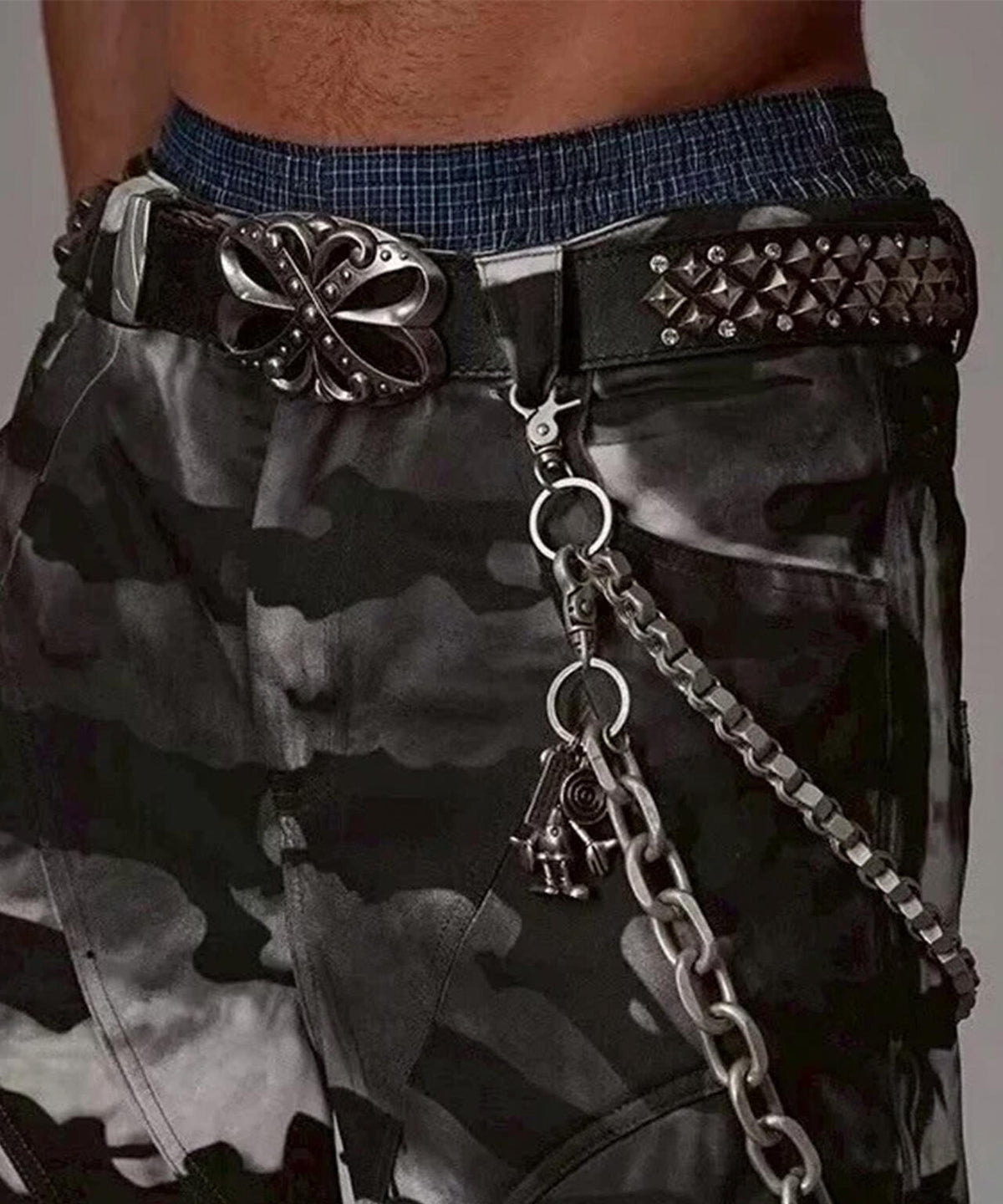 DND4DES/ディーエヌディーフォーデス/Studdes Plate Buckle Belt