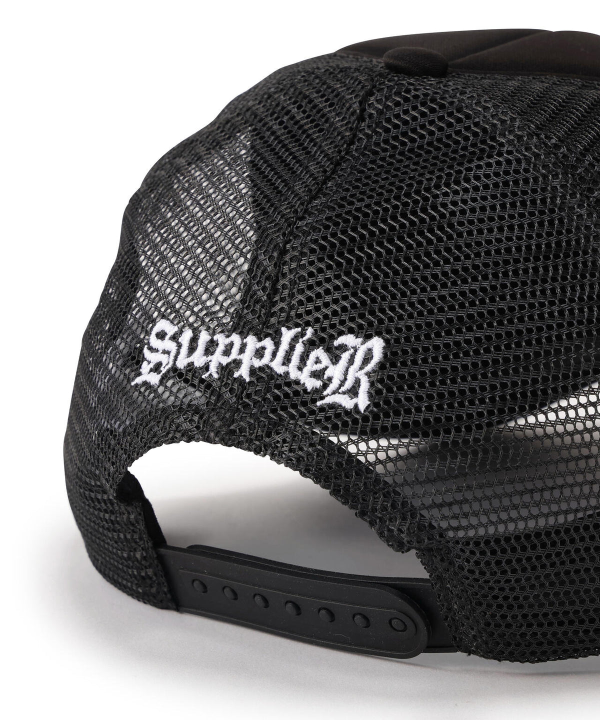 SUPPLIER/サプライヤー/Multiple Cross Leather Patch Mesh Cap