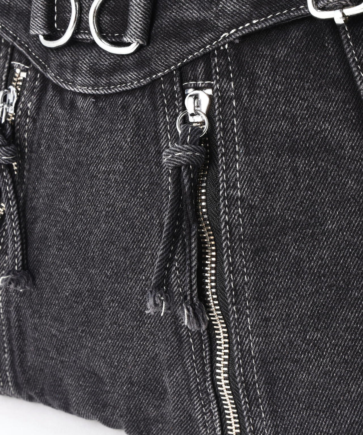 MAVYTH/メヴィス/W-ZIP DENIM SHOULDER BAG