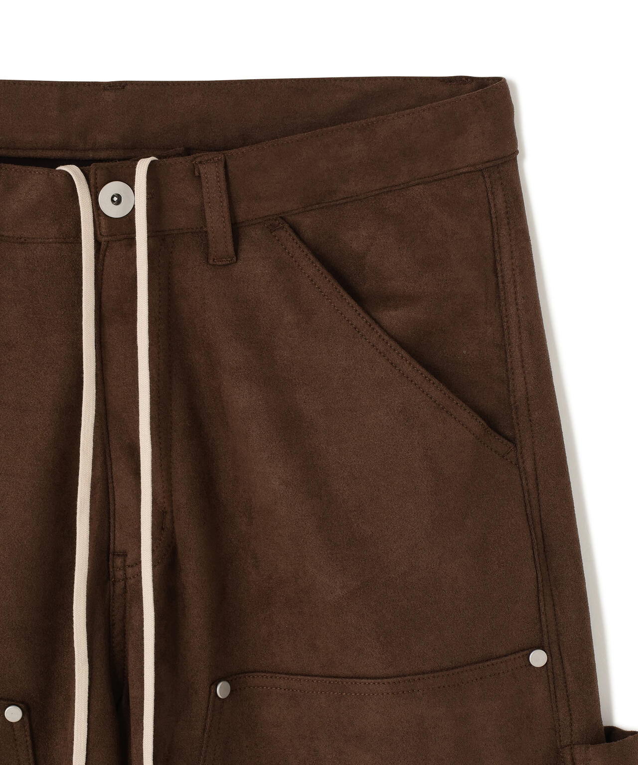 DankeSchon/ダンケシェーン/ECOSUEDE W-KNEE WIDE PANTS