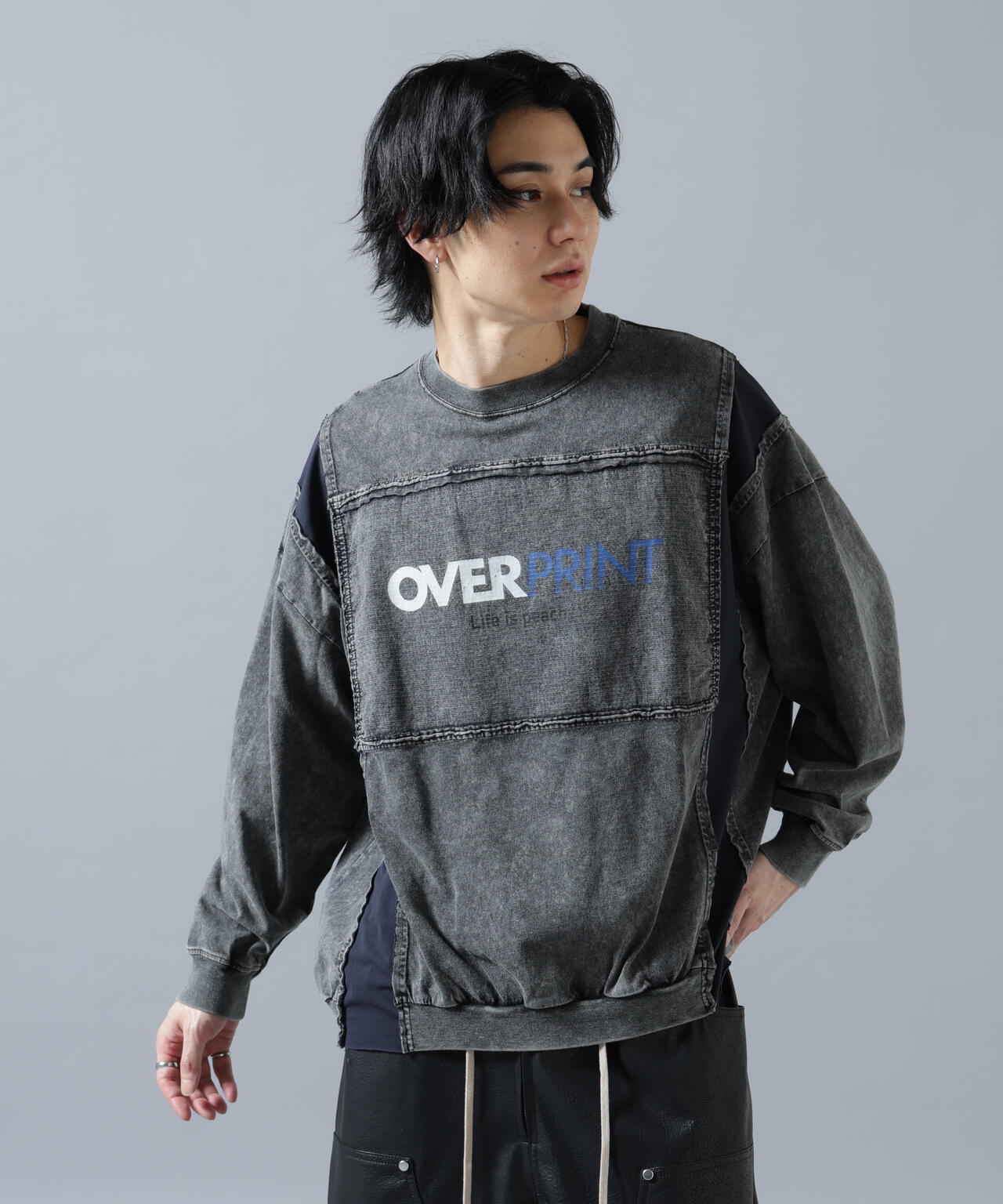 overprint/オーバープリント/別注pigment SIGNBOAD L/S Tee