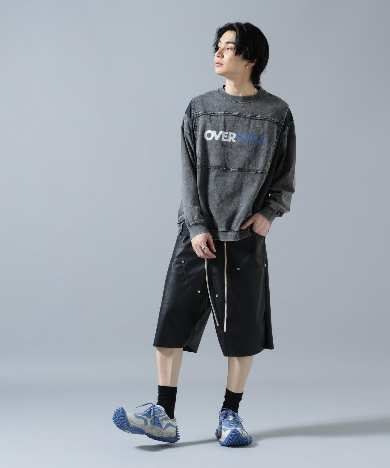 overprint/オーバープリント/別注pigment SIGNBOAD L/S Tee