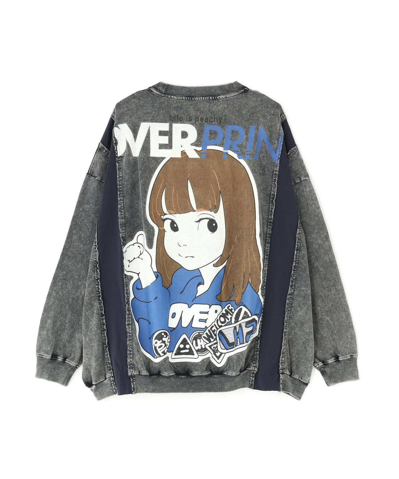 overprint/オーバープリント/別注pigment SIGNBOAD L/S Tee