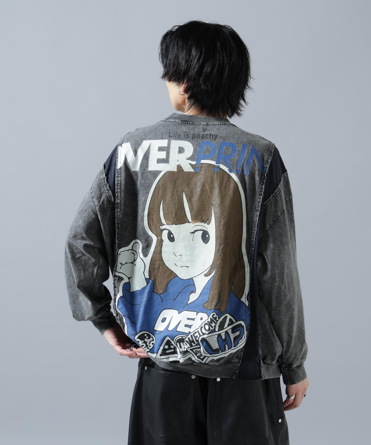 overprint/オーバープリント/別注pigment SIGNBOAD L/S Tee