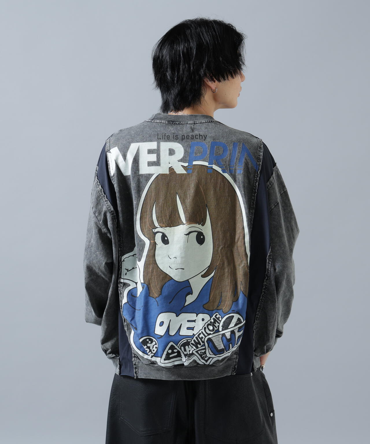 overprint/オーバープリント/別注pigment SIGNBOAD L/S Tee