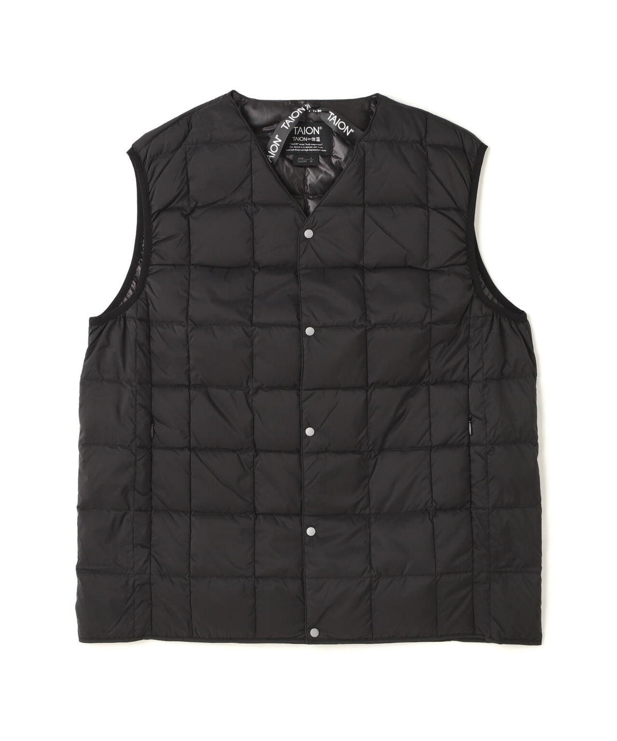 TAION/タイオン/V NECK DOWN VEST【MEN】