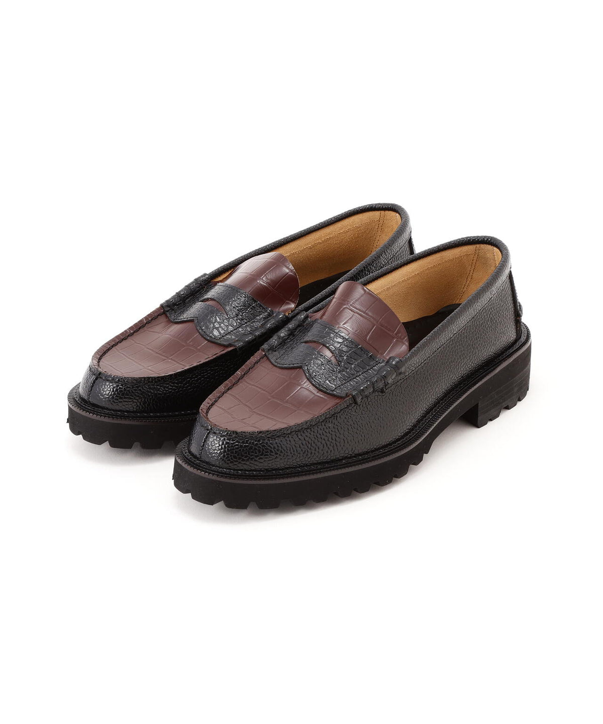 The Kenford Fineshoes/【LHP EXCLUSIVE】TANK SOLE EMBOSSED LOAFERS