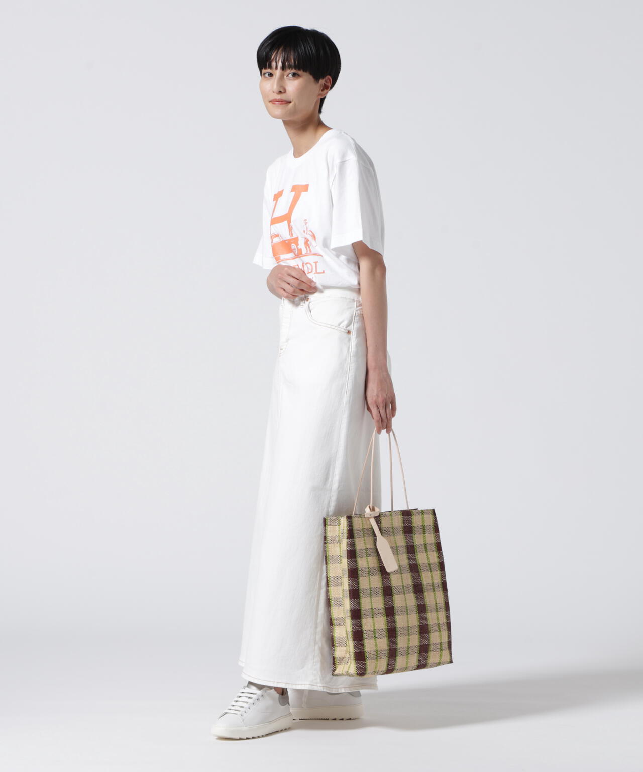 Kare/ME(カーミー)H MM オレンジプリントTシャツ