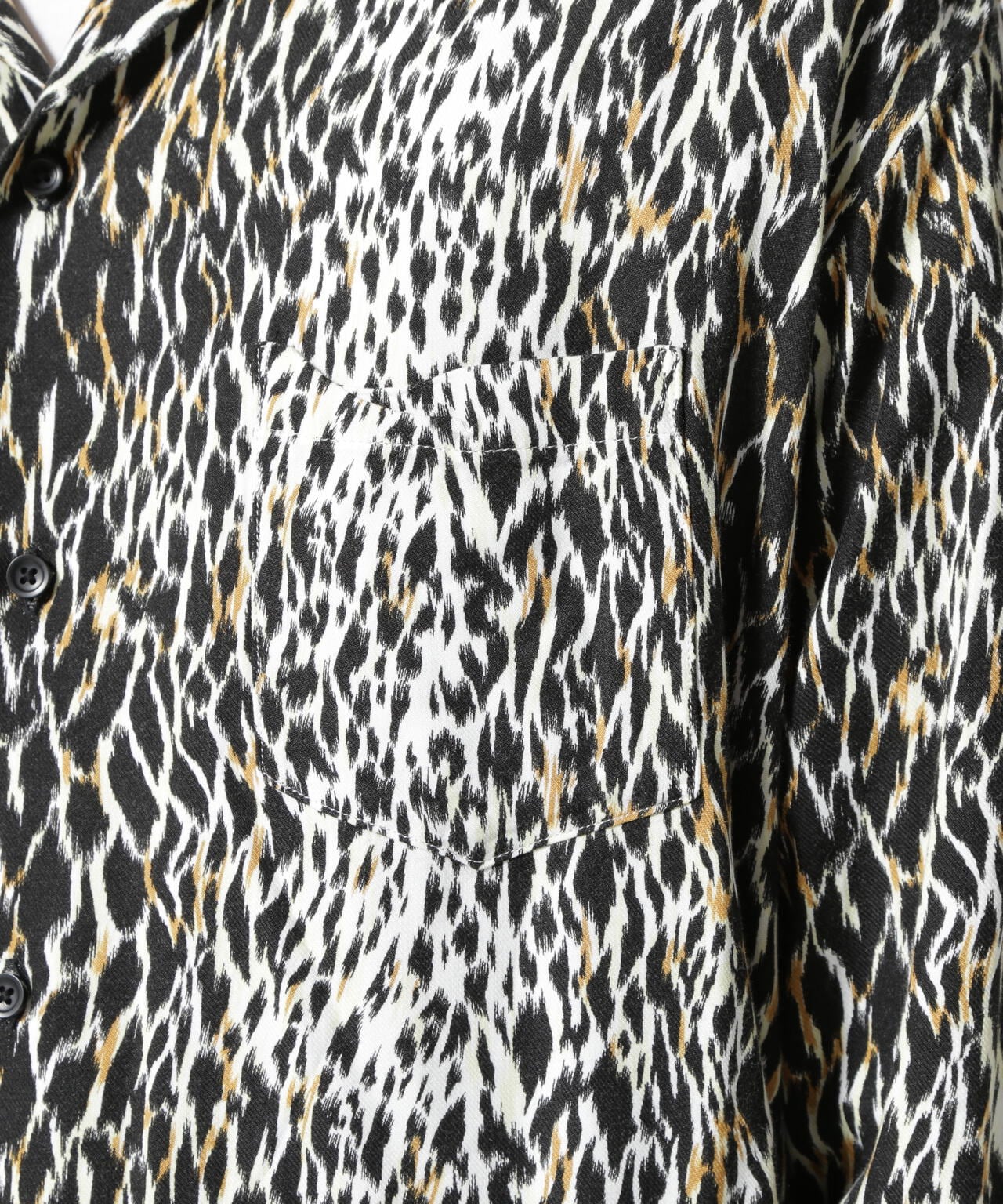 MINEDENIM(マインデニム)Leopard Open Collar SH