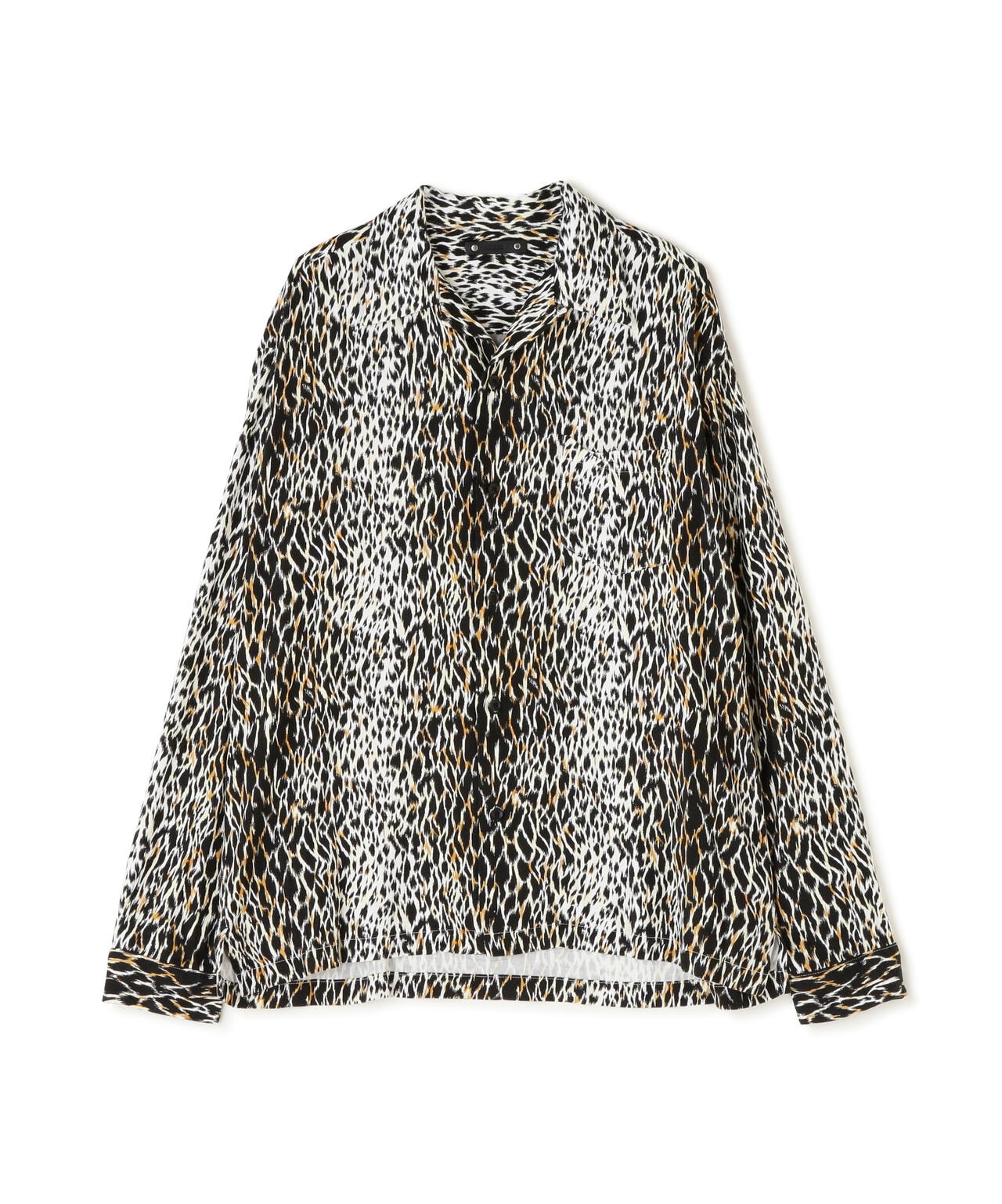 MINEDENIM(マインデニム)Leopard Open Collar SH