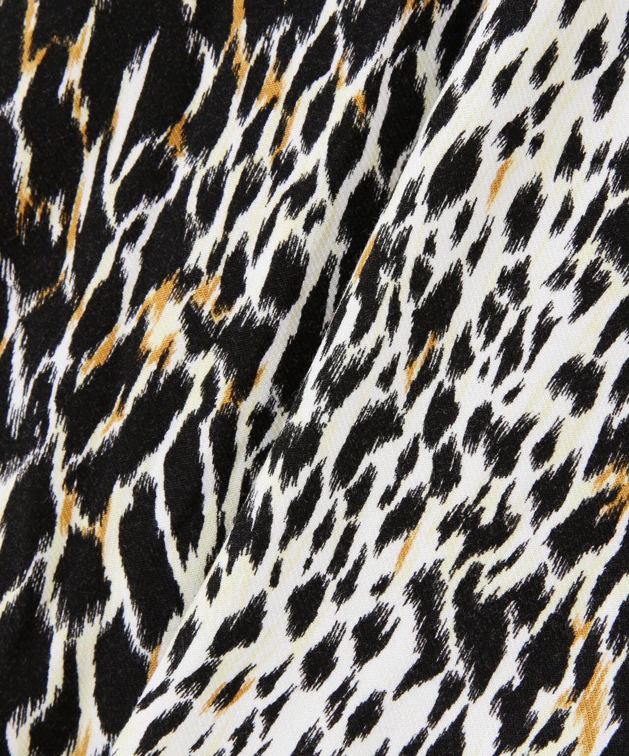 MINEDENIM(マインデニム)Leopard Open Collar SH