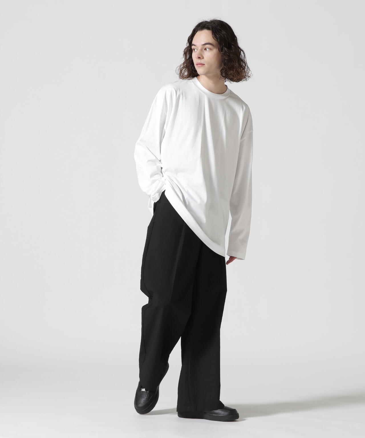 ATON (エイトン)SUVIN60/2 | OVERSIZED L/S T-SHIRT