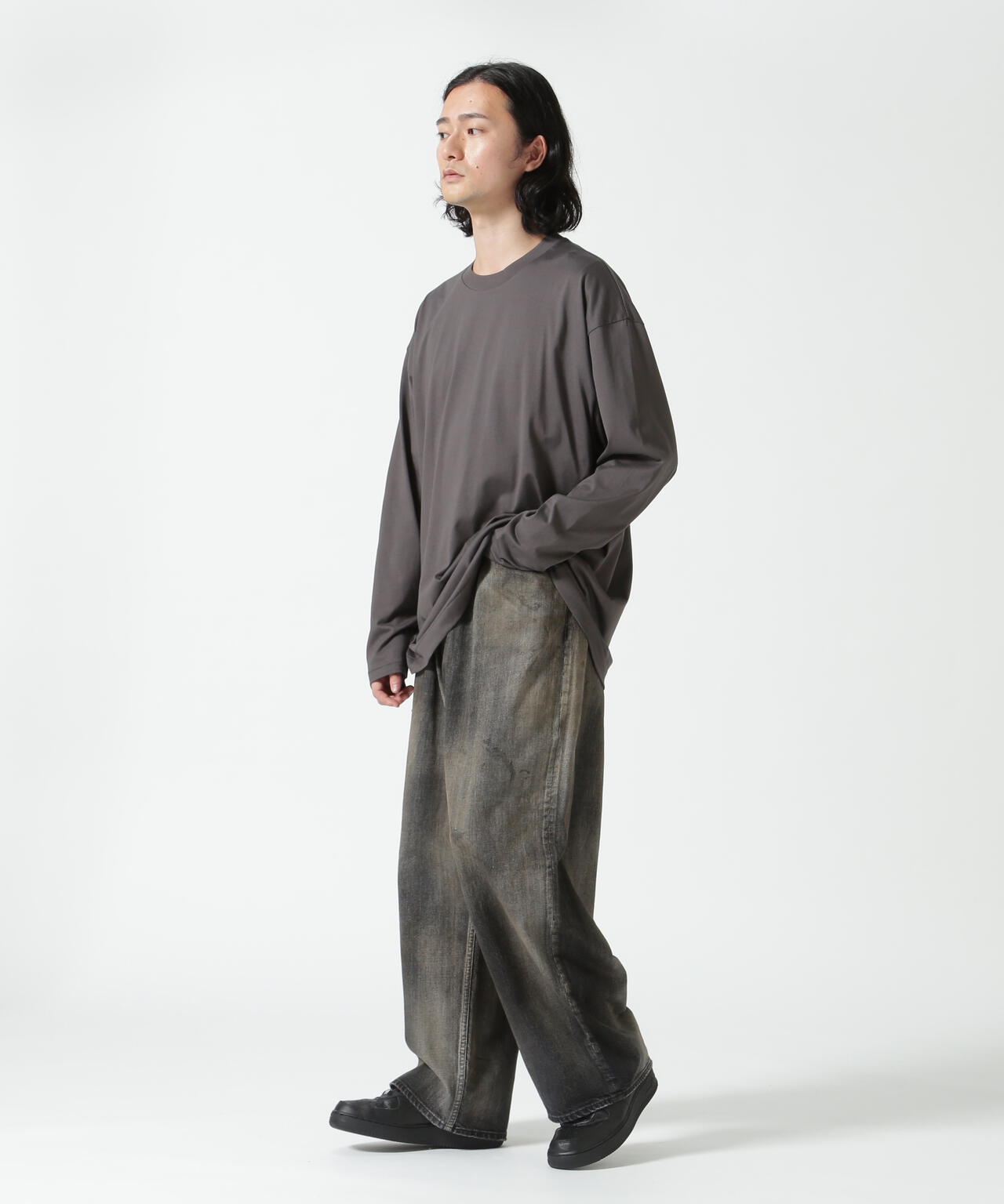 ATON (エイトン)SUVIN60/2 | OVERSIZED L/S T-SHIRT