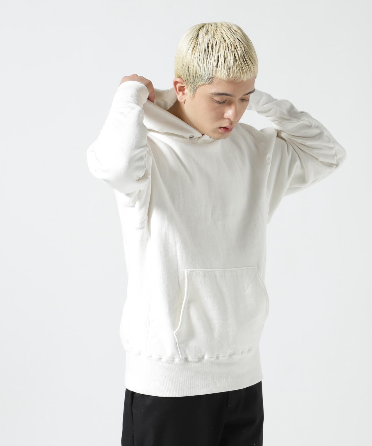 ATON (エイトン) GARMENT DYE URAKE | HOODIE