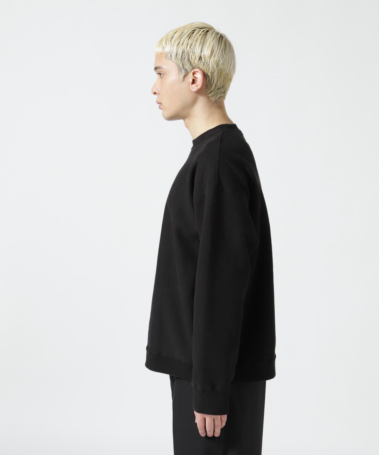 ATON(エイトン)GARMENT DYE | OVERSIZED SWEAT SHIRT ガーメントダイ オーバーサイズスウェットシャツ