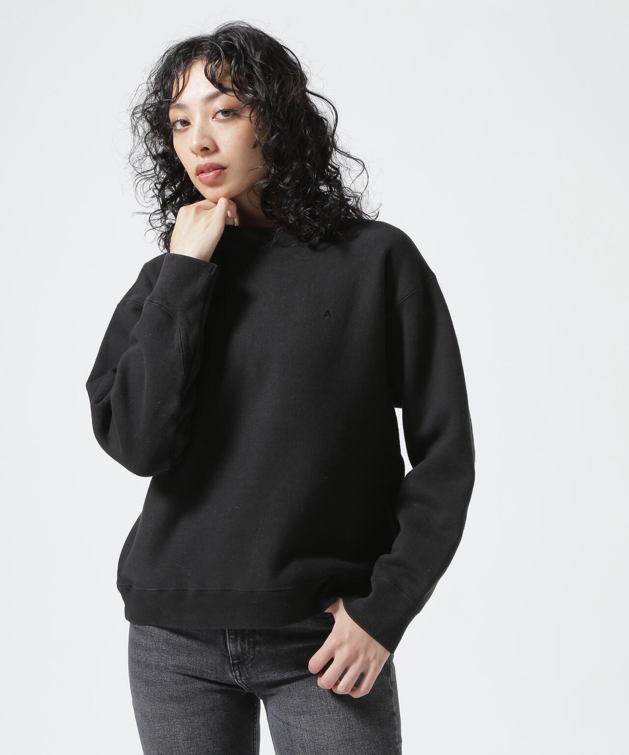 ATON(エイトン)GARMENT DYE | OVERSIZED SWEAT SHIRT ガーメントダイ オーバーサイズスウェットシャツ