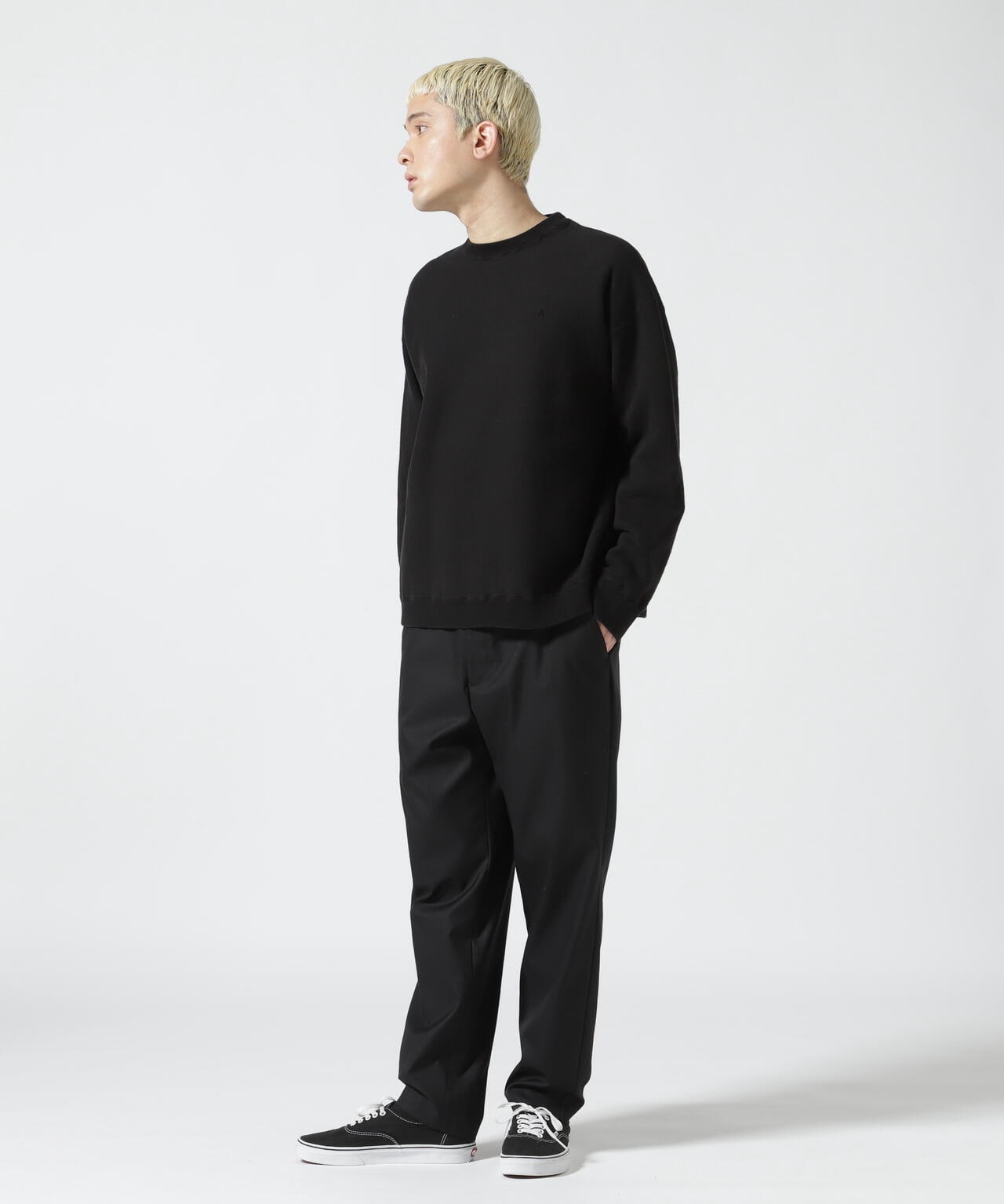 ATON(エイトン)GARMENT DYE | OVERSIZED SWEAT SHIRT ガーメントダイ オーバーサイズスウェットシャツ