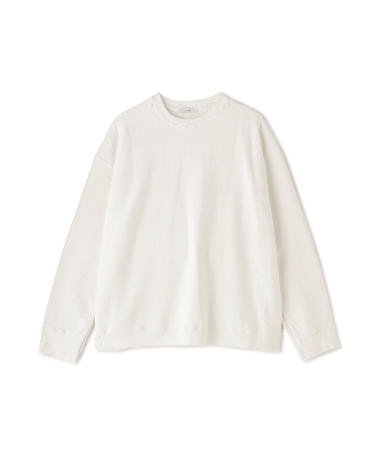ATON(エイトン)GARMENT DYE | OVERSIZED SWEAT SHIRT ガーメントダイ オーバーサイズスウェットシャツ