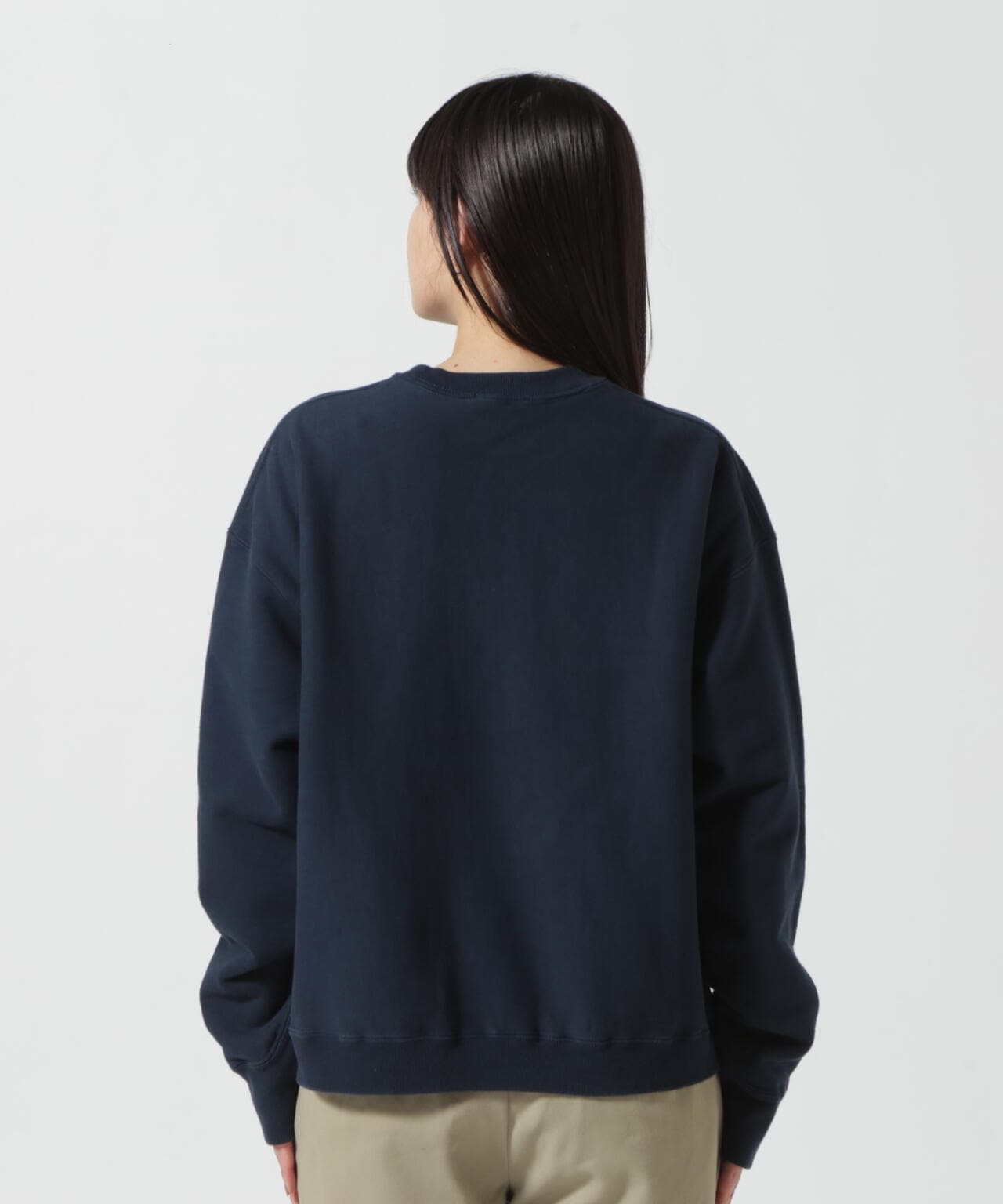 ATON (エイトン) B'2nd 別注GARMENT DYE URAKE / OVERSIZED SWEAT SHIRT/ウィメンズ