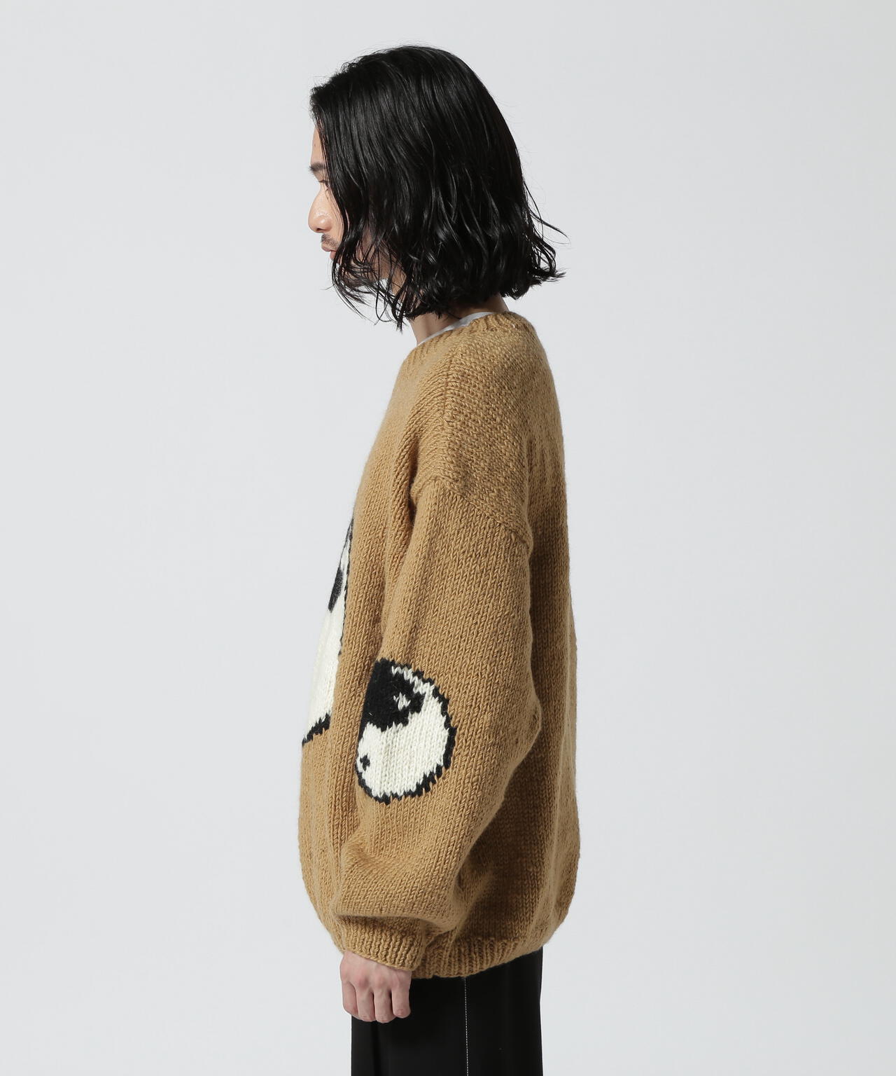 MacMahon Knitting Mills / Roll Neck Knit-Big Yin&Yang