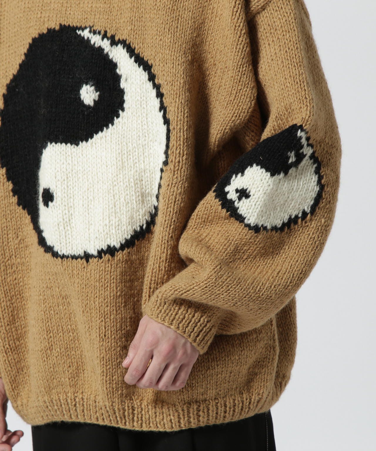 MacMahon Knitting Mills / Roll Neck Knit-Big Yin&Yang