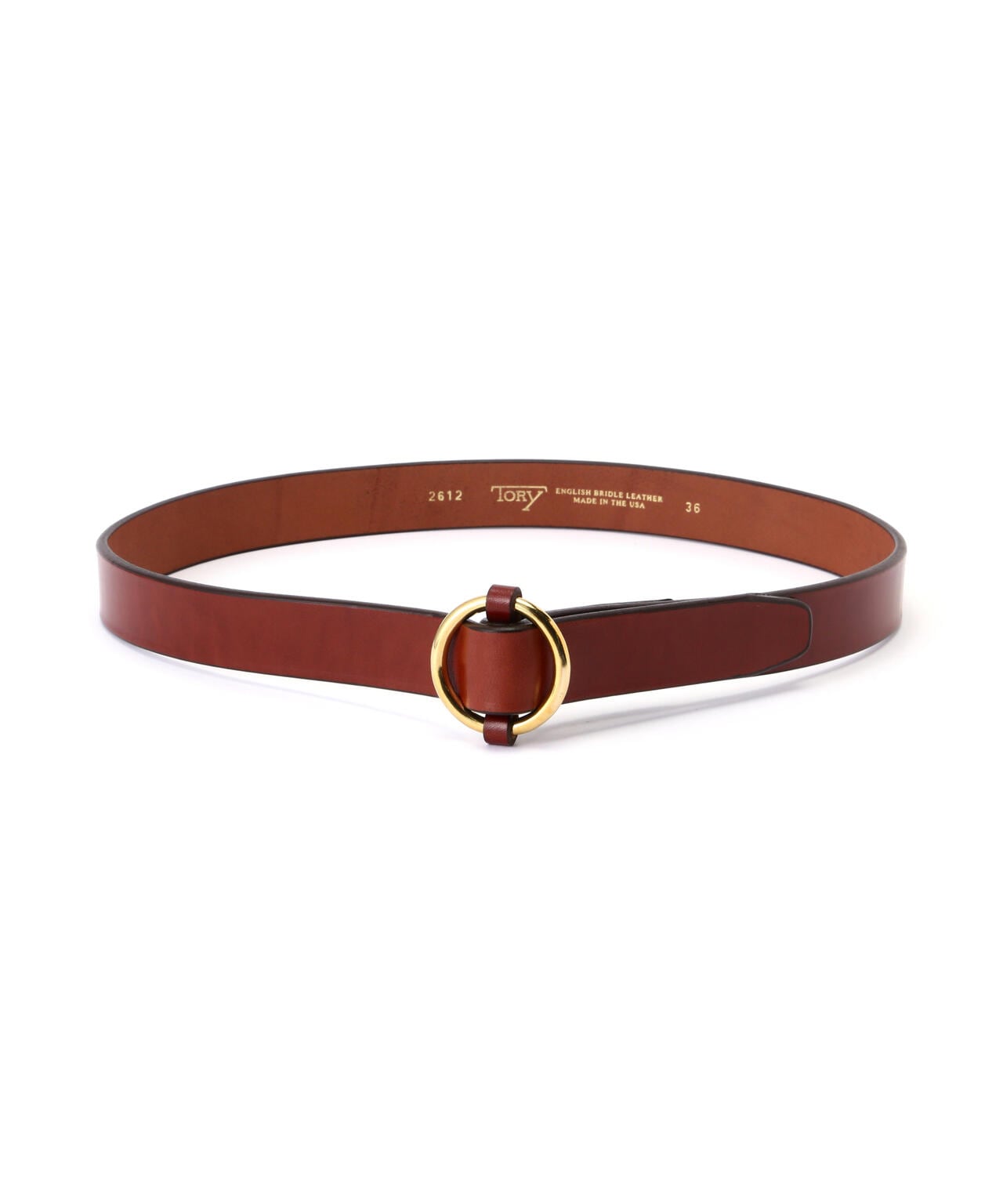 TORY LEATHER(トリーレザー)Strap Belts with Ring Buckle