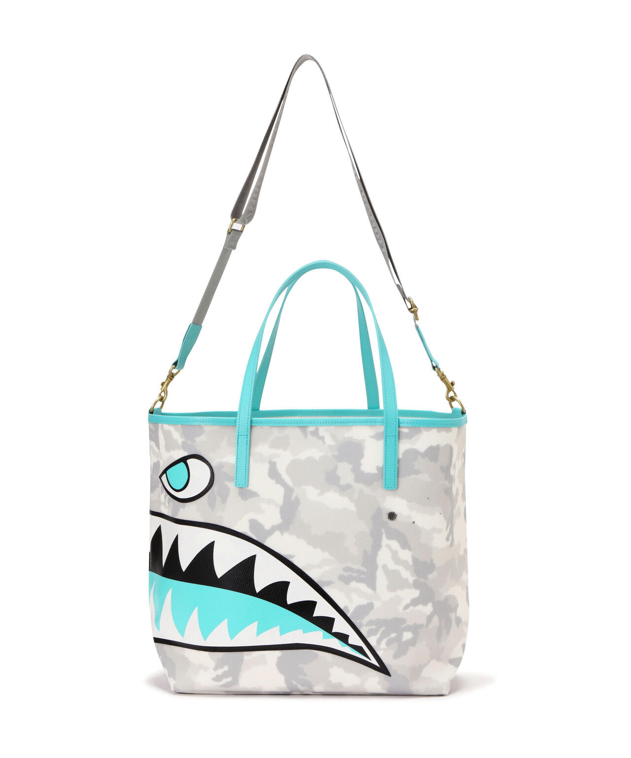 GENTIL BANDIT(ジャンティバンティ)xB'2nd別注カラートートバッグ SHARK MM-WHITE