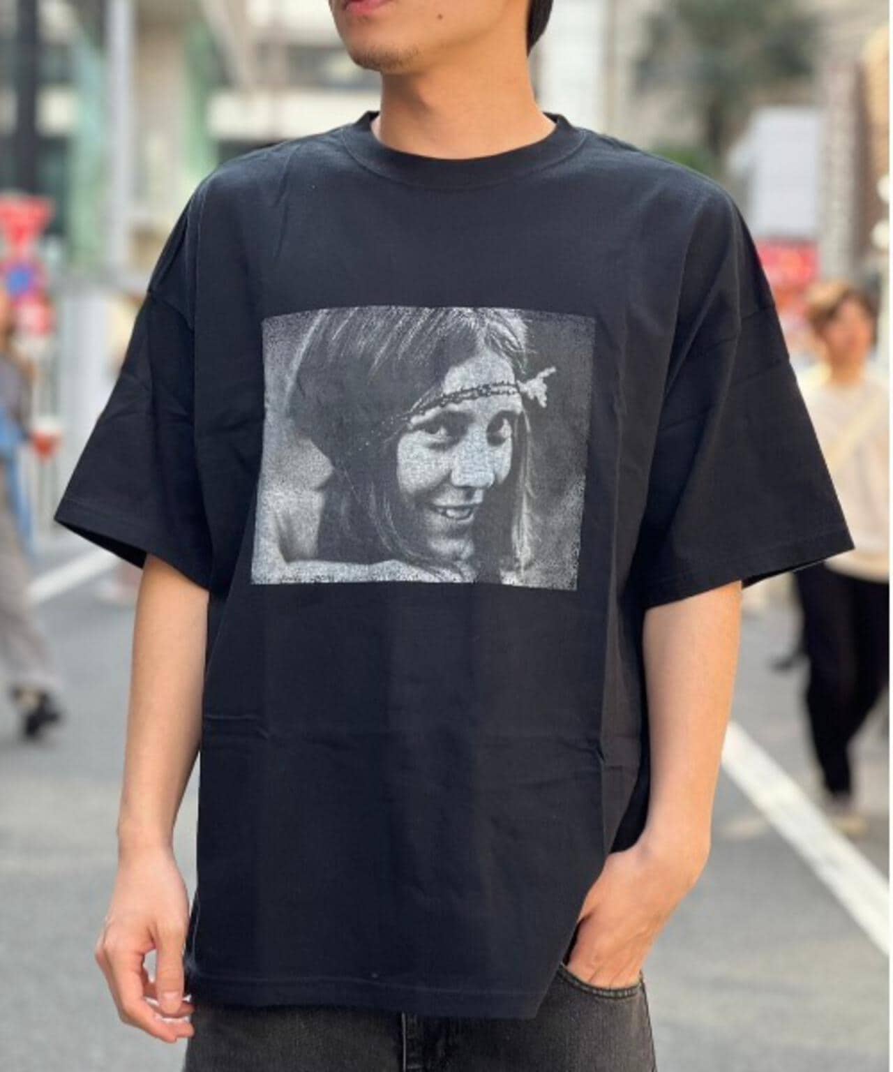 REMI RELIEF / 別注LW加工 20/-天竺BIGサイズ FLOWER POWER