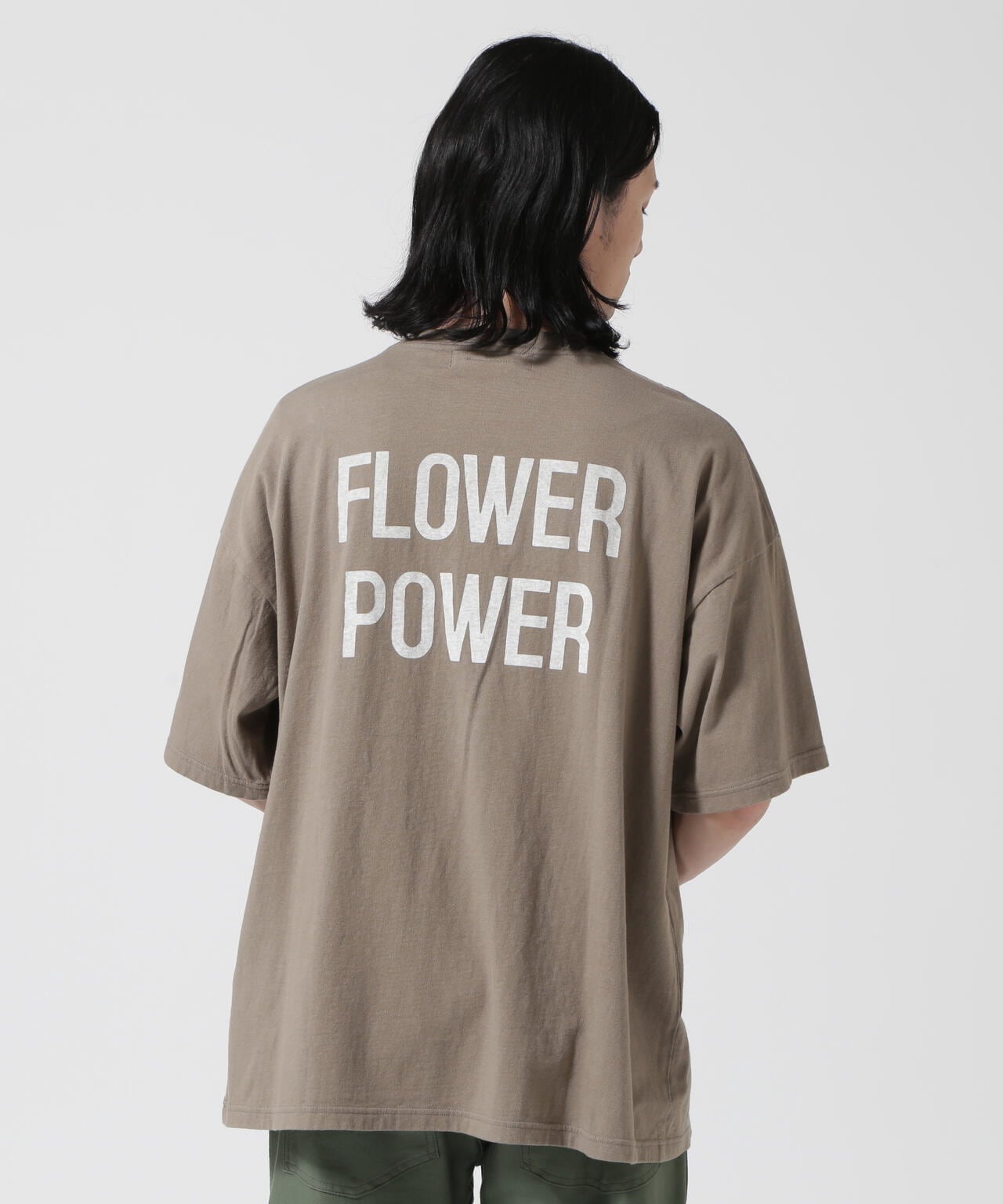 REMI RELIEF / 別注LW加工 20/-天竺BIGサイズ FLOWER POWER