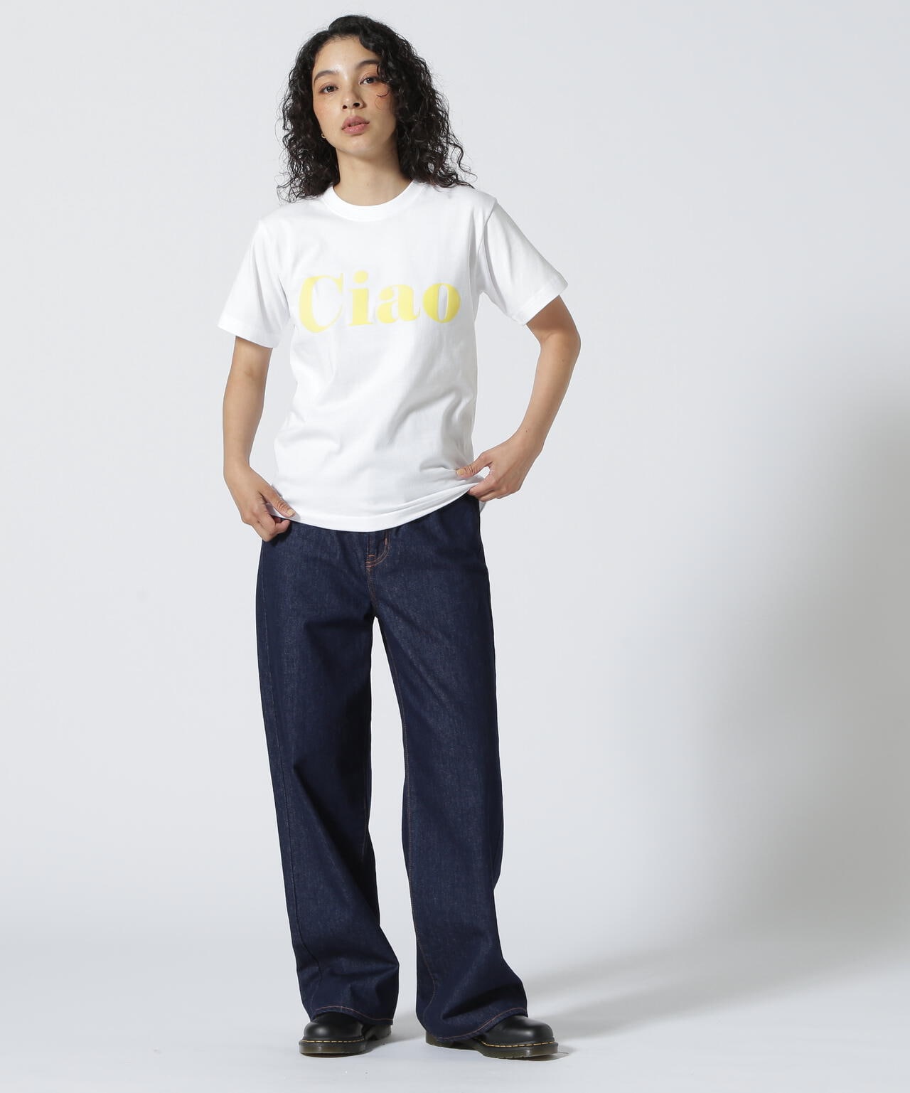 DROIT BELLO(ドロイトベロ)CiaoフロッキーTシャツ
