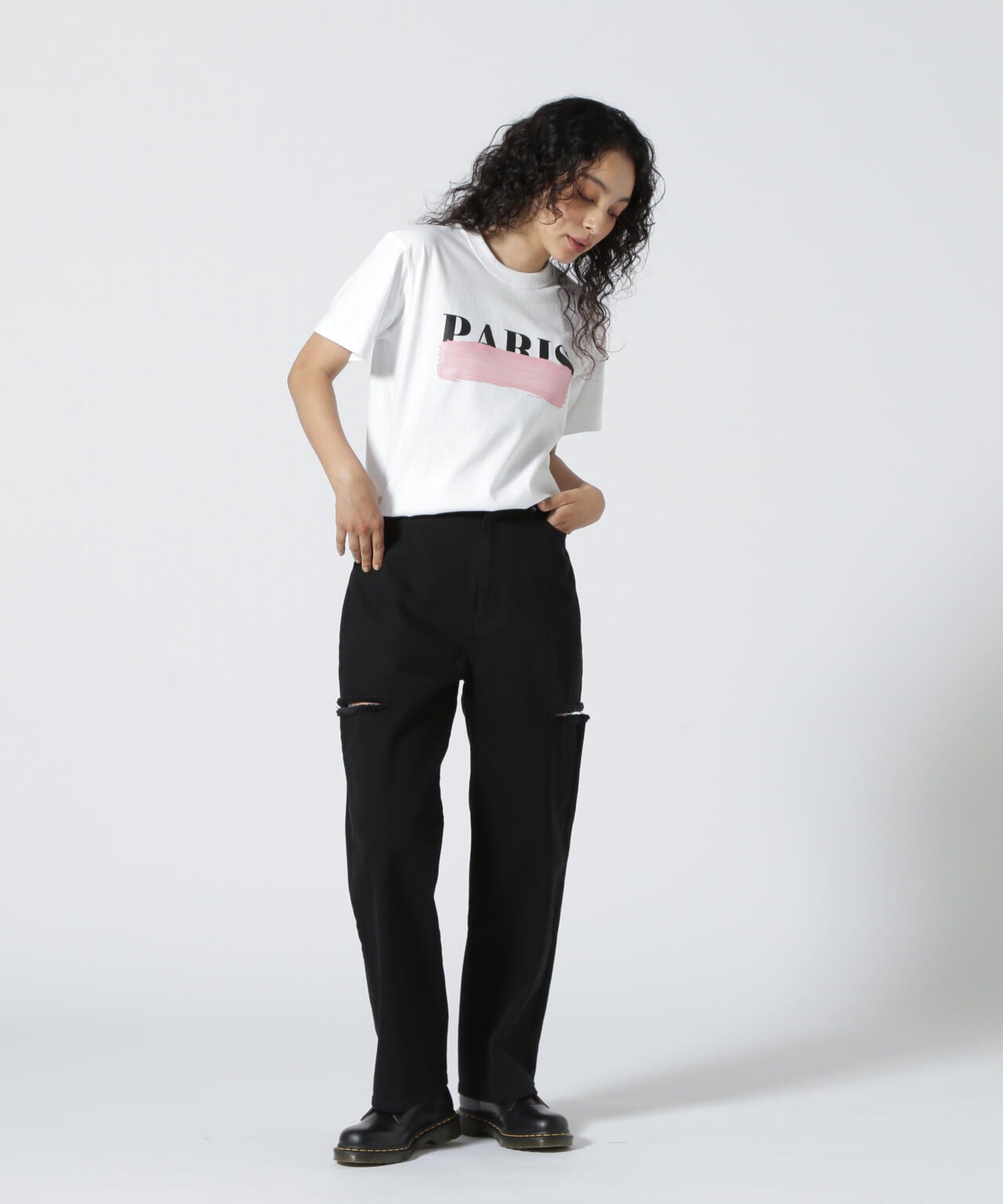 DROIT BELLO(ドロイトベロ)ブラッシュPARIS Tシャツ
