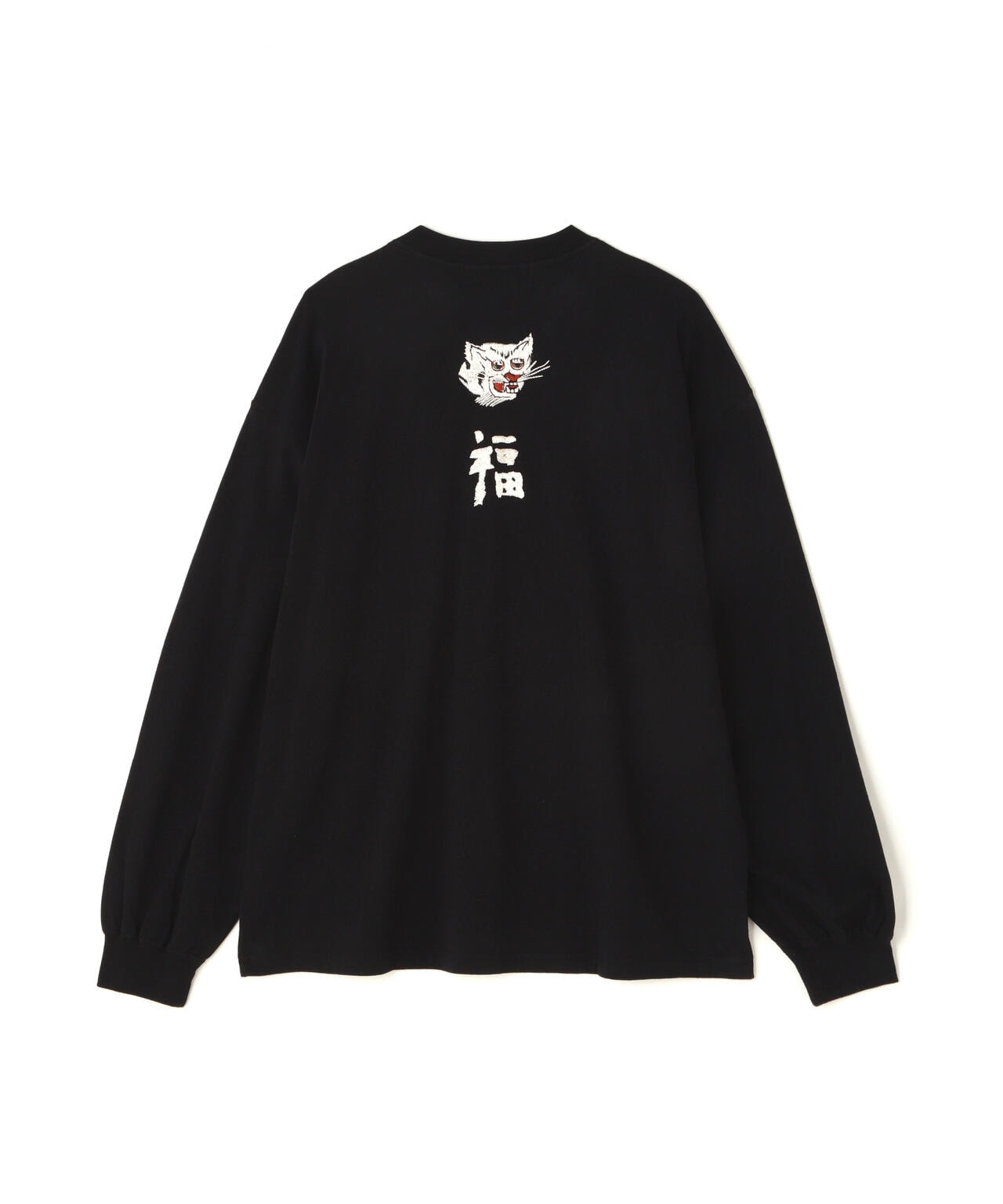 REMI RELIEF(レミレリーフ) 別注LW加工20/-天竺BIGサイズロンT(刺繍:福)