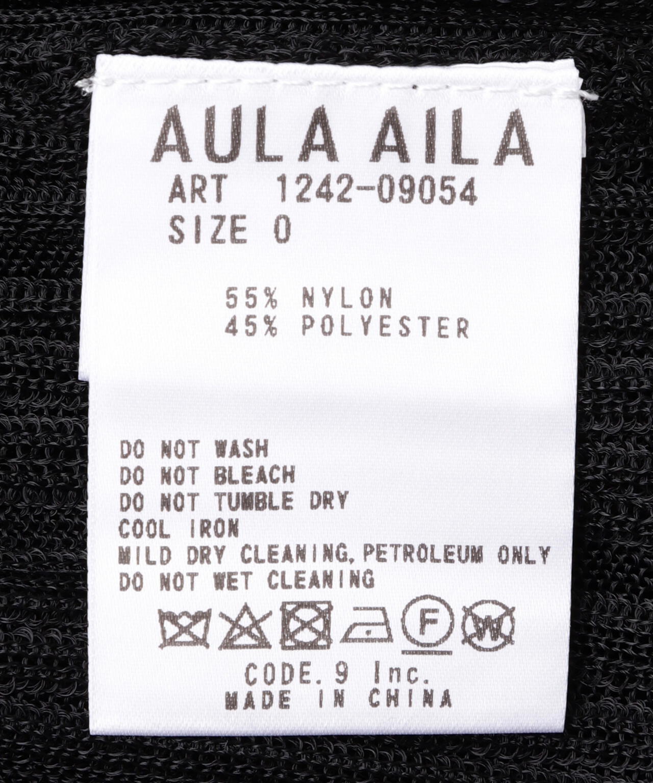 AULA AILA(アウラ アイラ)別注シアーカラースリーブニット