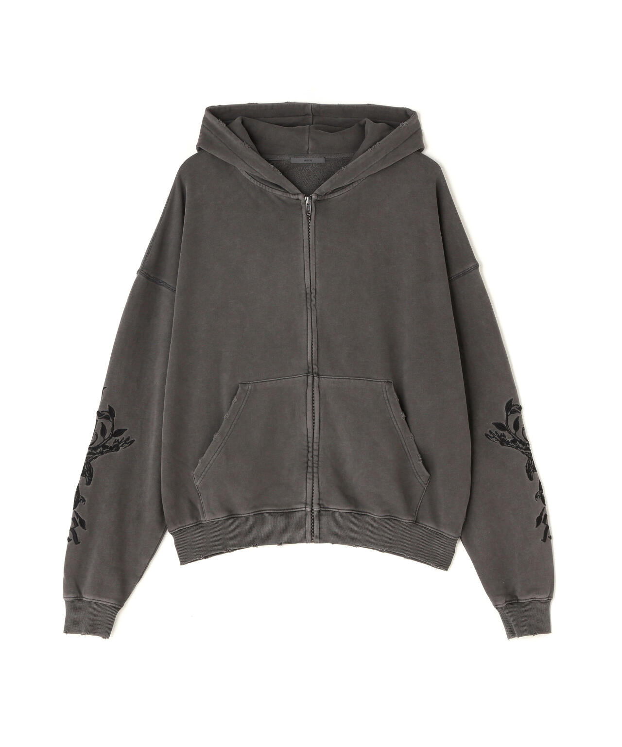 LUSOR(ルーソル)PIGMENT SWEAT ZIP HOODIE FLOWER
