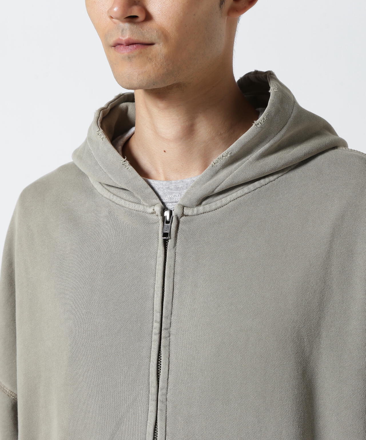 LUSOR(ルーソル)PIGMENT SWEAT ZIP HOODIE FLOWER